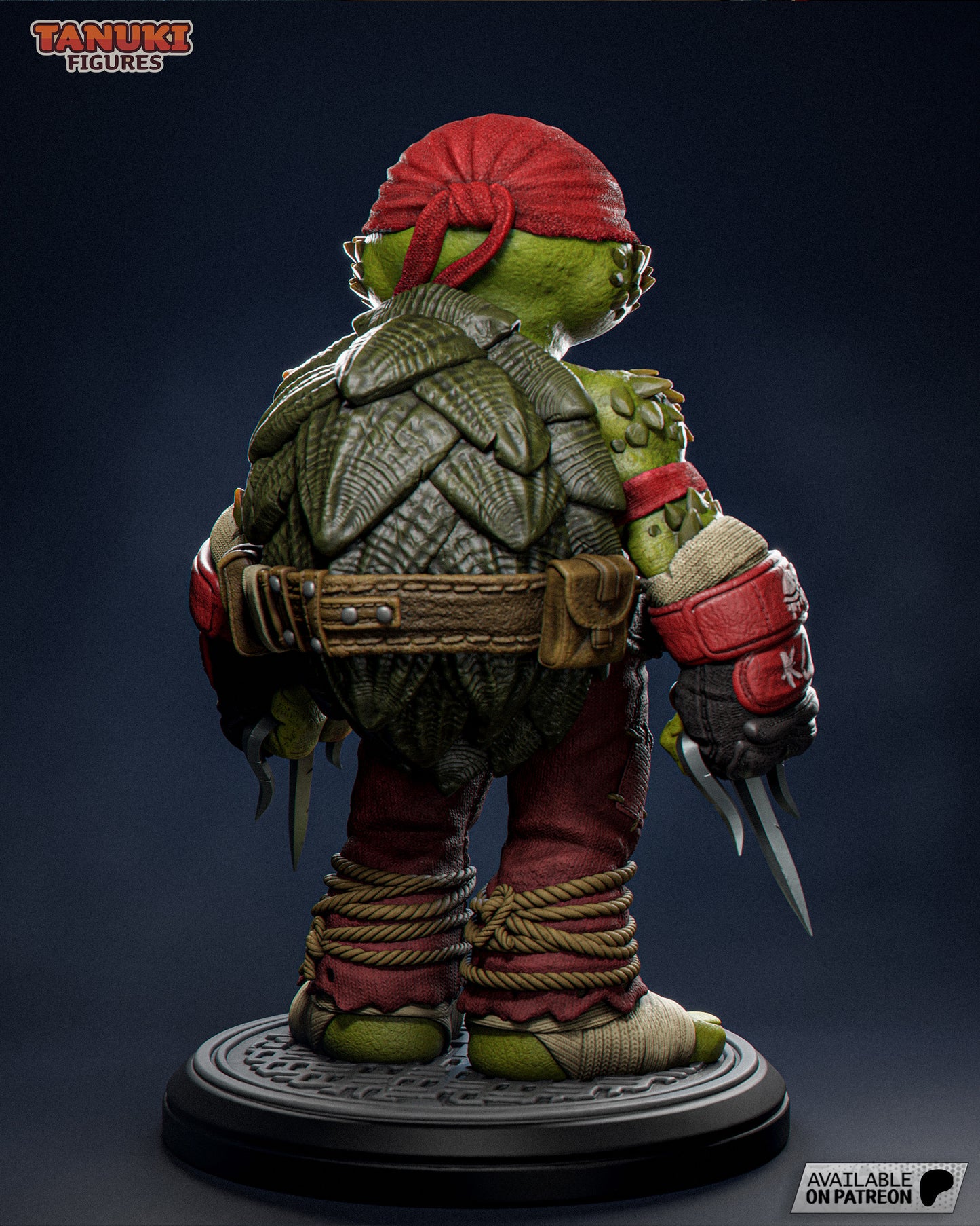 Raphael | 6.5-Inch Resin Model Kit | Toon-Style TMNT Hothead Turtle