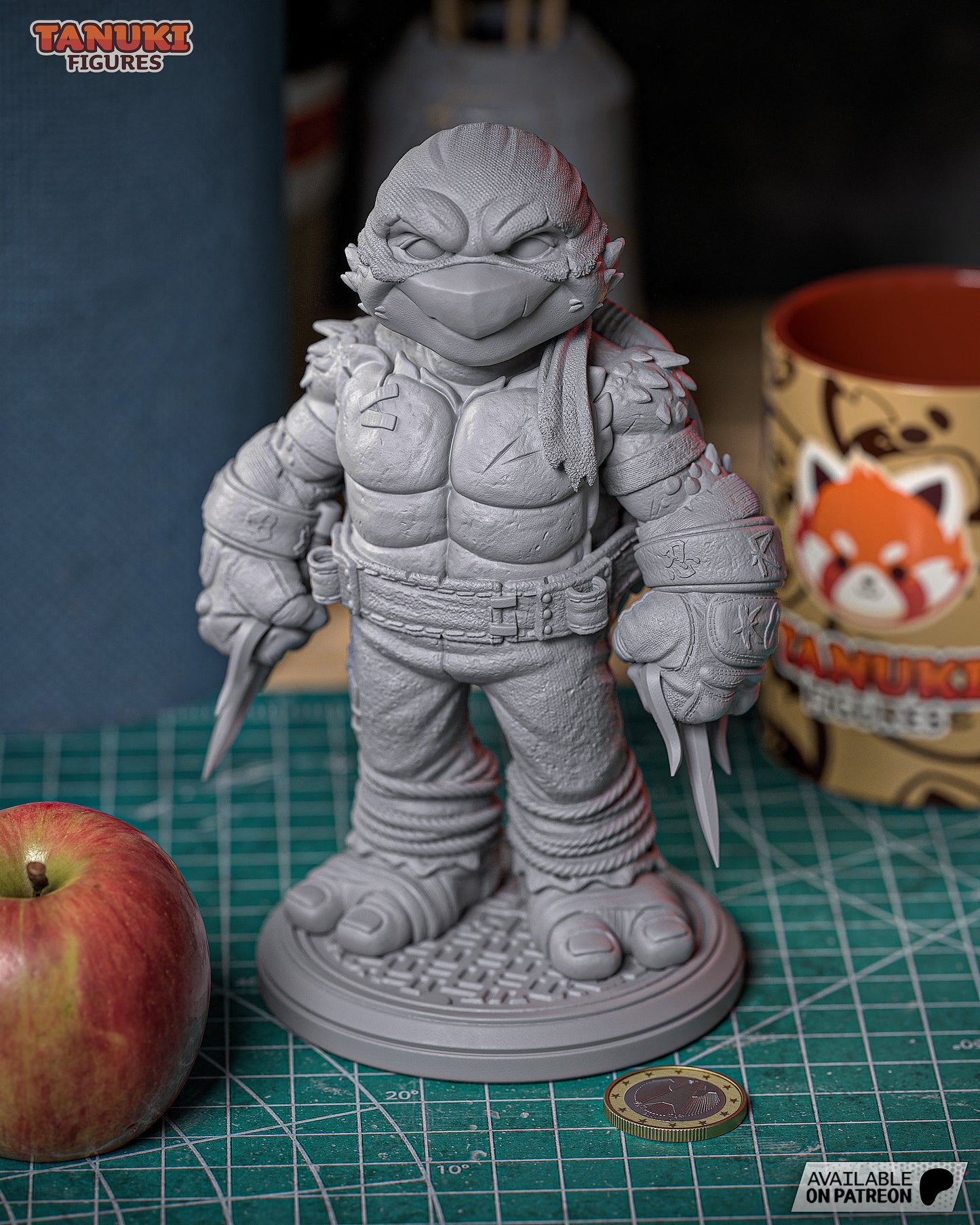 Raphael | 6.5-Inch Resin Model Kit | Toon-Style TMNT Hothead Turtle