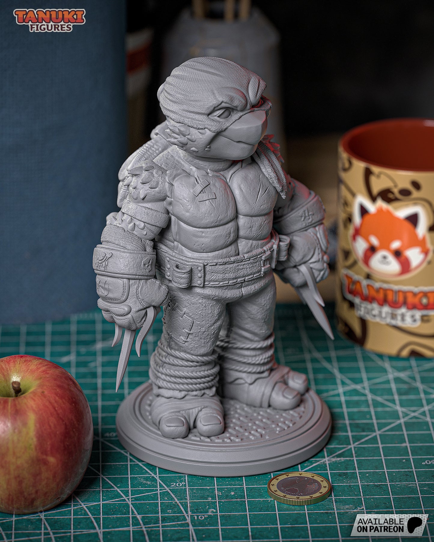 Raphael | 6.5-Inch Resin Model Kit | Toon-Style TMNT Hothead Turtle