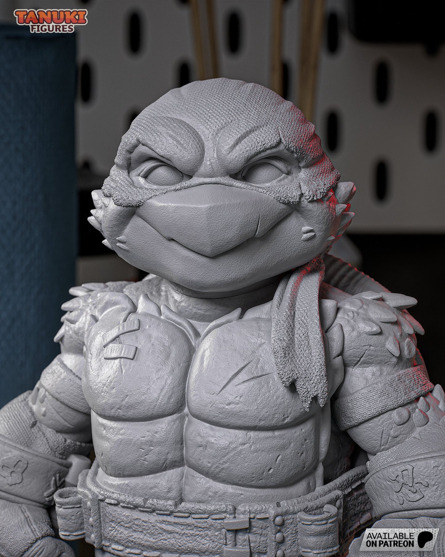 Raphael | 6.5-Inch Resin Model Kit | Toon-Style TMNT Hothead Turtle