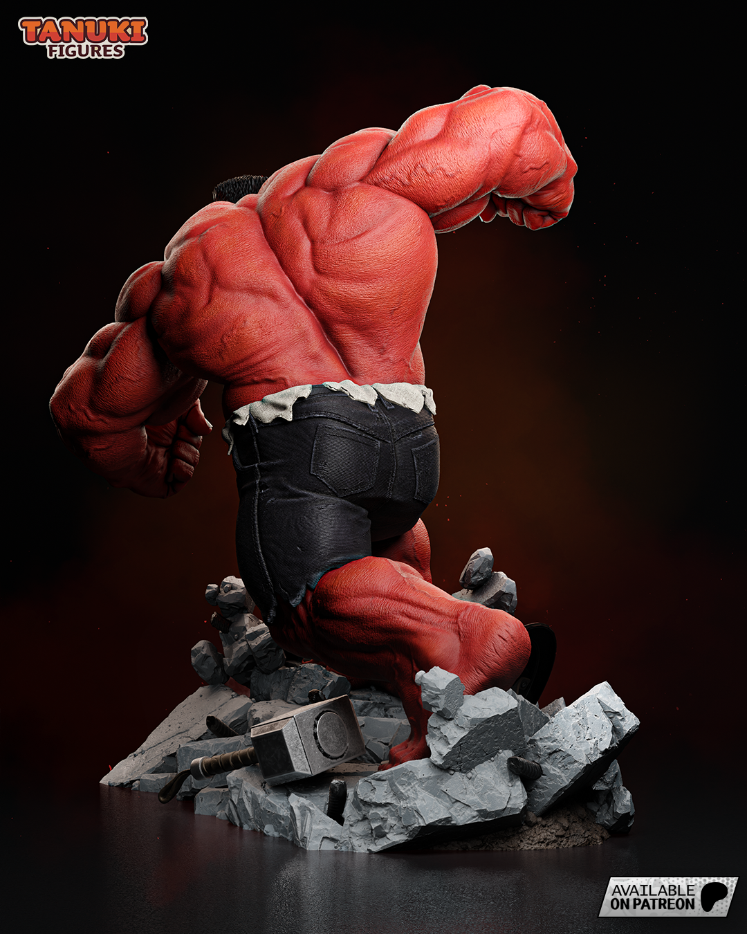Red Hulk | Resin Model or Bust Kit | Marvel General Thunderbolt Ross