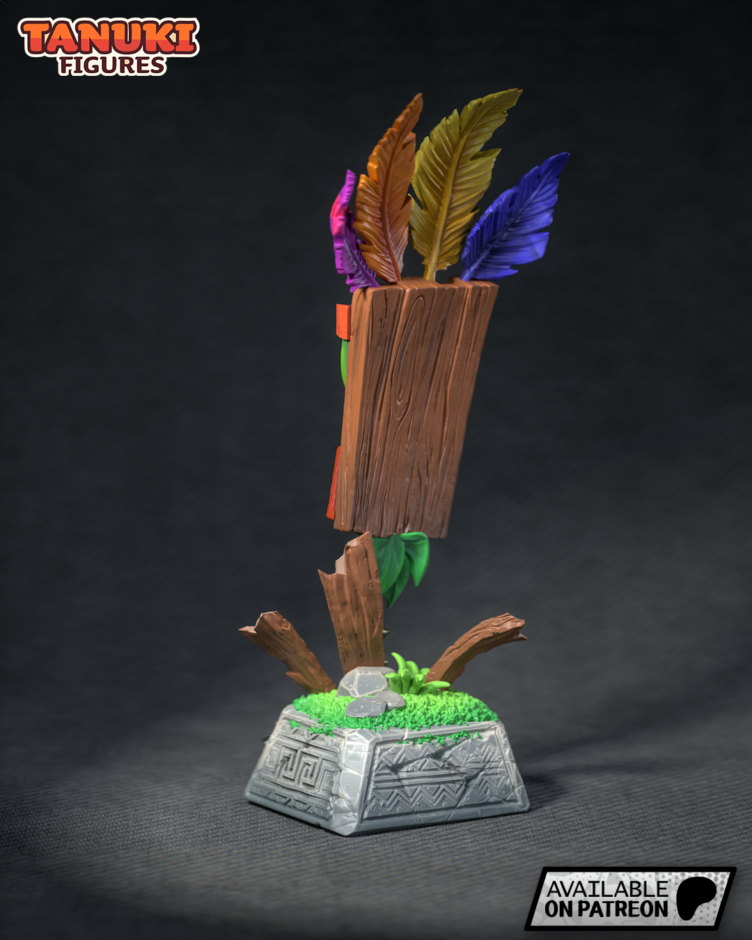 Aku Aku | 6.5-Inch Resin Model Kit | Crash Bandicoot Guardian Mask of Wumpa Island