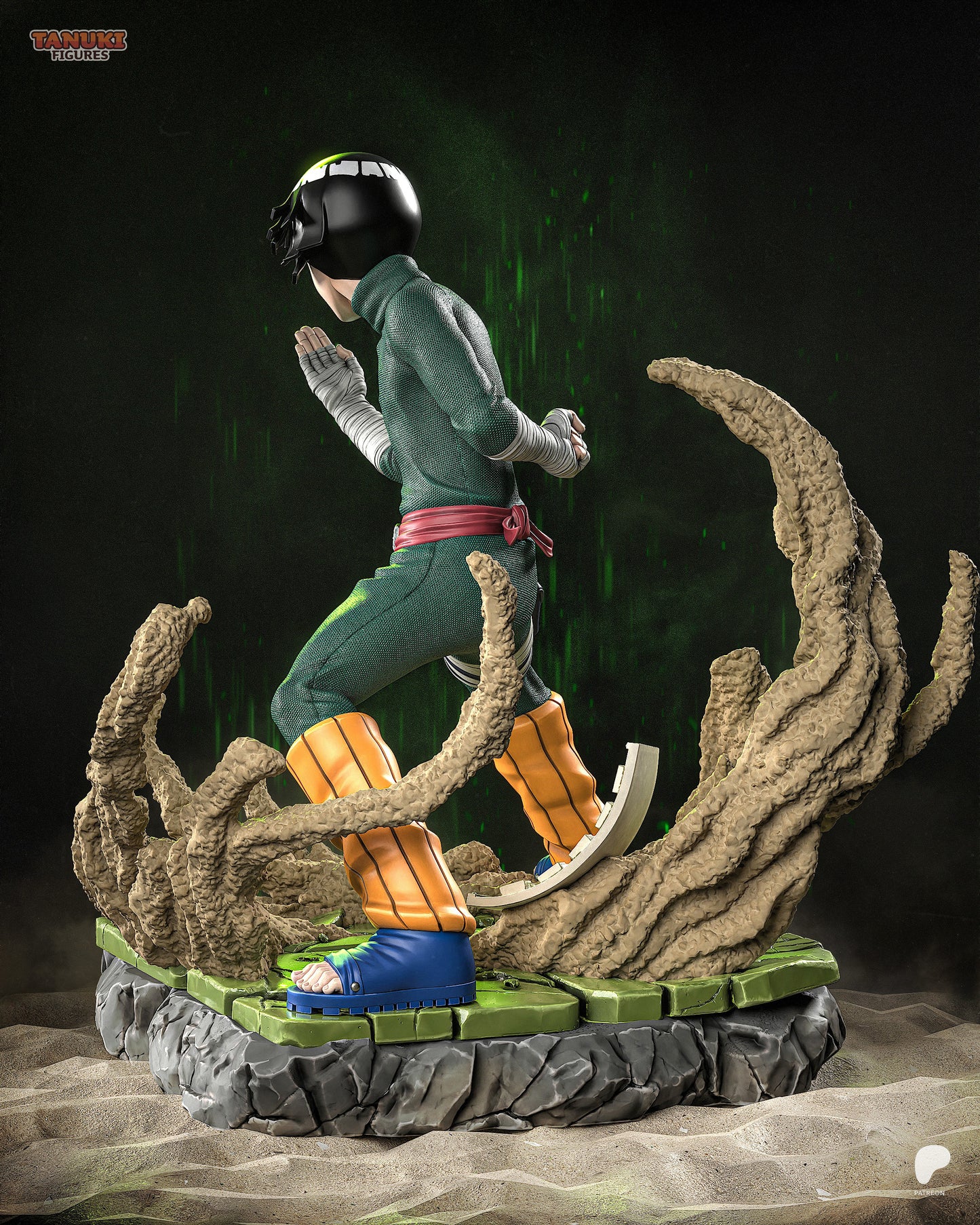 Rock Lee | Resin Model or Bust Kit | Naruto Taijutsu Specialist