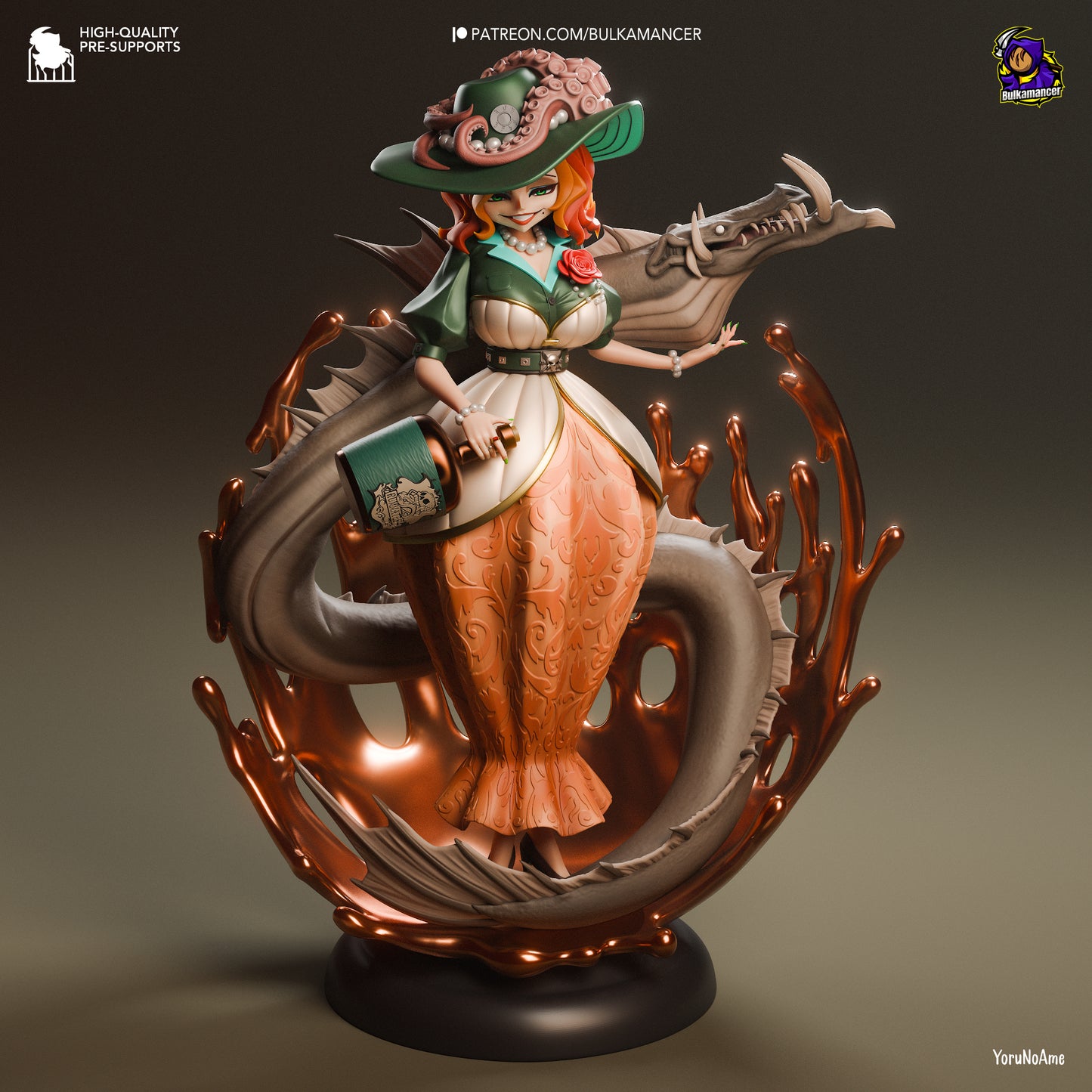 Rum Baba | 10-Inch Resin Model Kit | Unbreadable Sweet Breaded Fighter