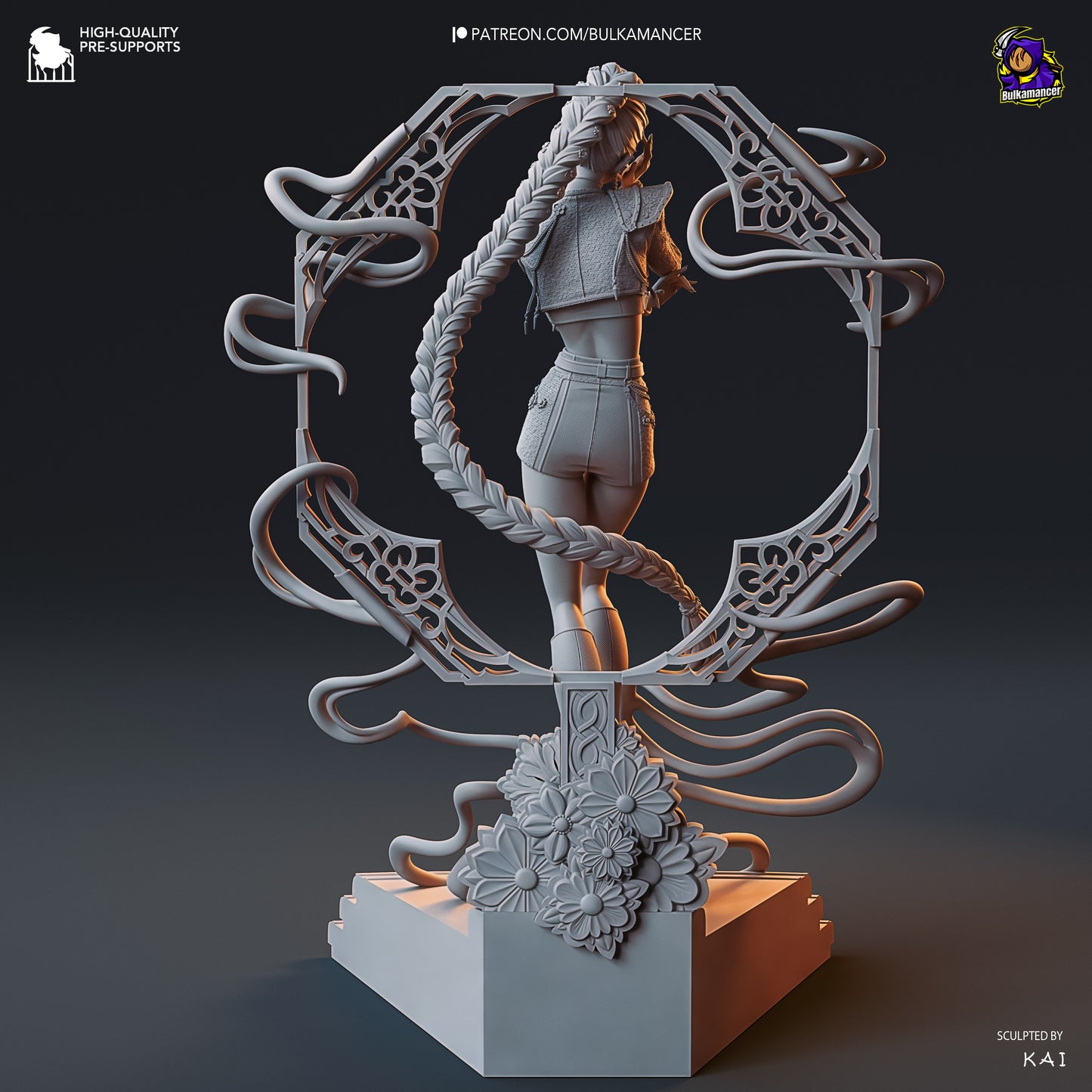 Rumi | 9.5-Inch Resin Model Kit | KPop Demon Hunters Blade Dancer of Seoul