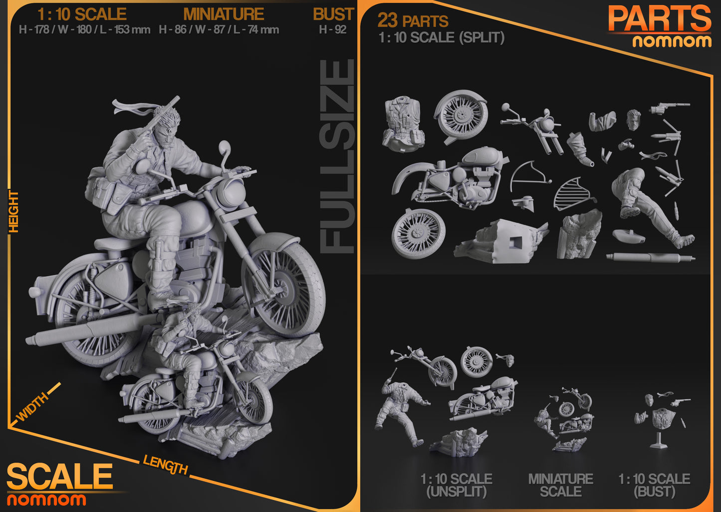 Naked Snake | Resin Model or Bust Kit | Metal Gear Solid 3: Snake Eater