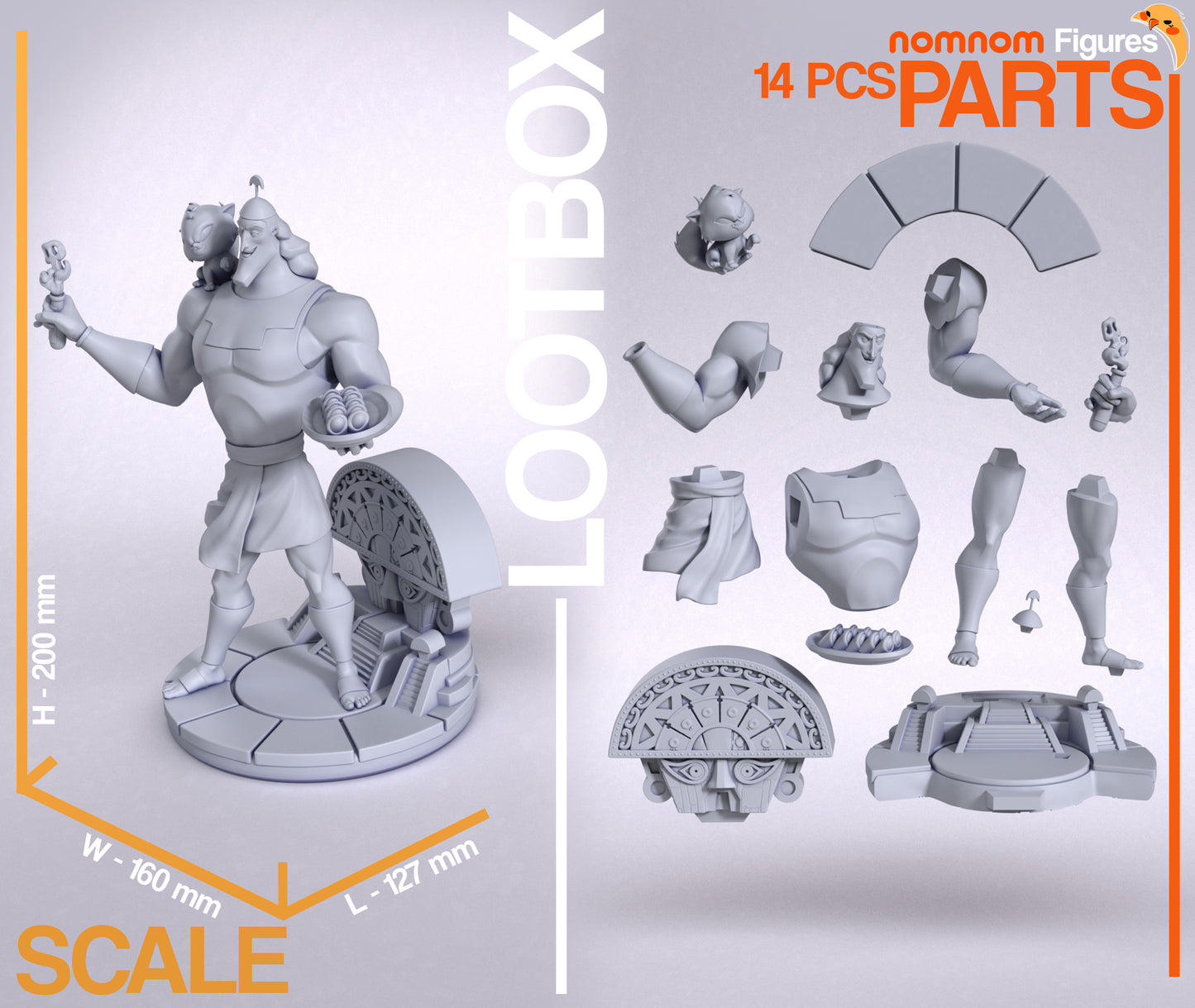 Kronk | 8-Inch Resin Model Kit | The Emperor’s New Groove