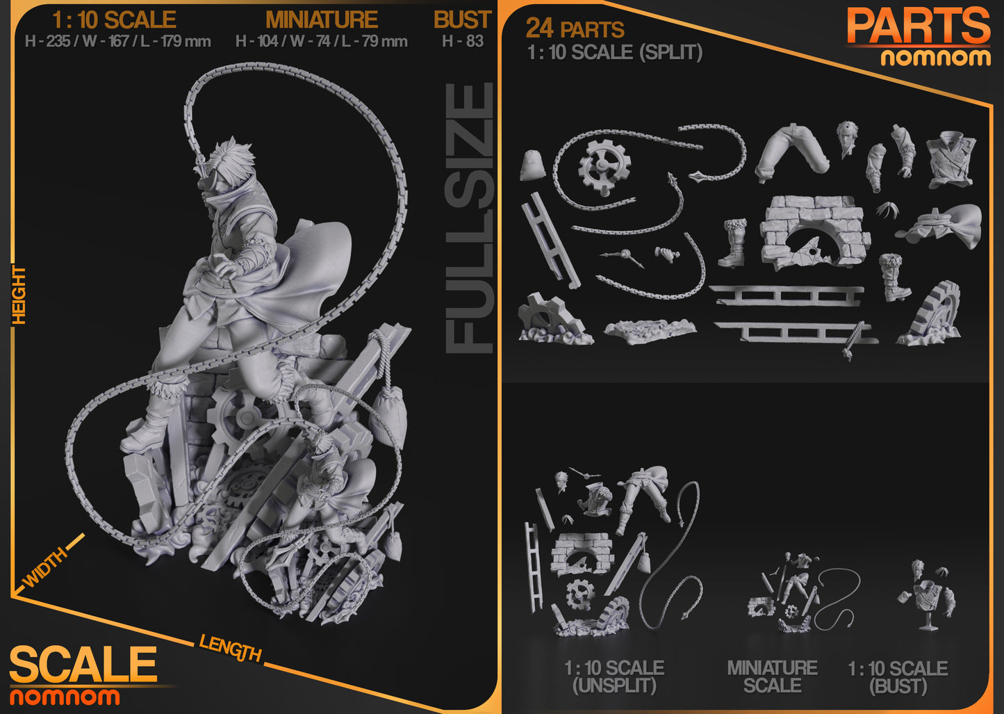 Trevor Belmont | Resin Model or Bust Kit | DIY Castlevania Vampire Hunter