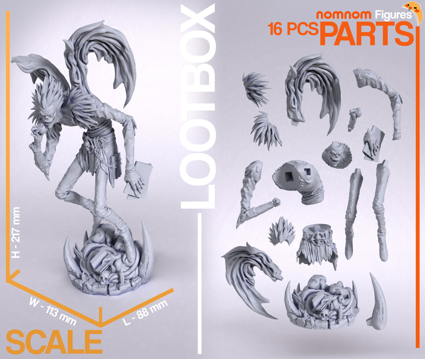 Ryuk | 8.5-Inch Resin Model Kit | Death Note God of Death