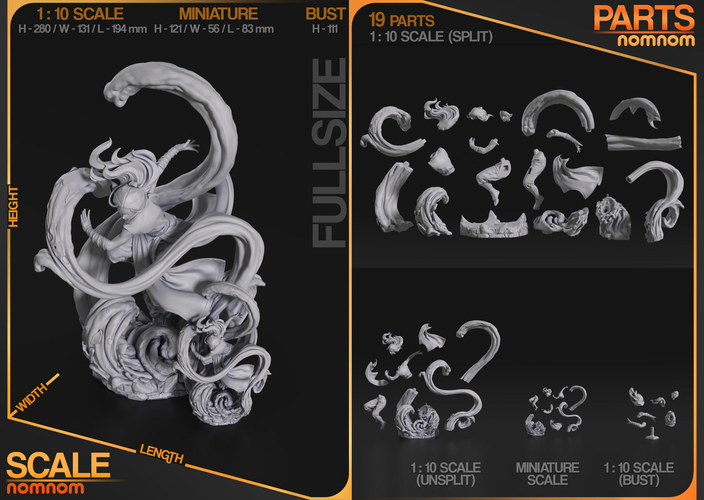 Katara | Resin Model or Bust Kit | Avatar The Last Airbender Master of the Tides