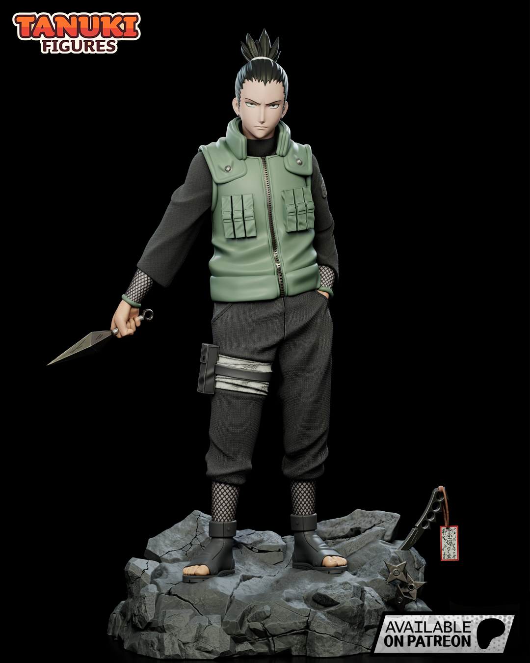 Shikamaru Nara | 10-Inch Resin Model Kit | Naruto Shadow Tactician