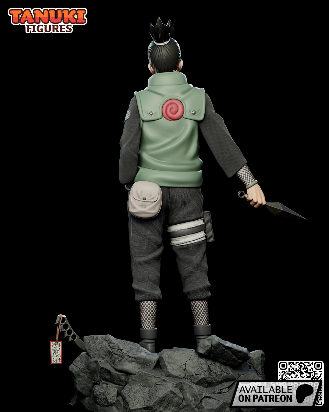 Shikamaru Nara | 10-Inch Resin Model Kit | Naruto Shadow Tactician