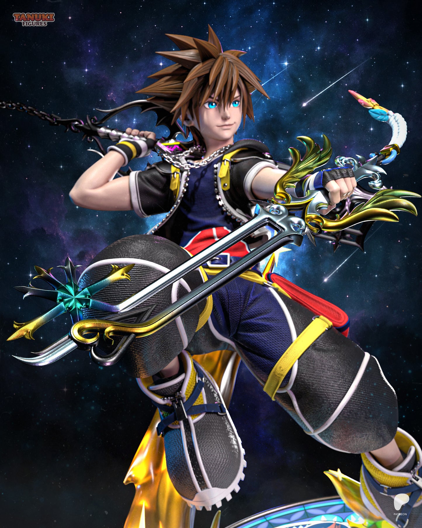 Sora | Resin Model or Bust Kit | Kingdom Hearts Keyblade Wielder of Light