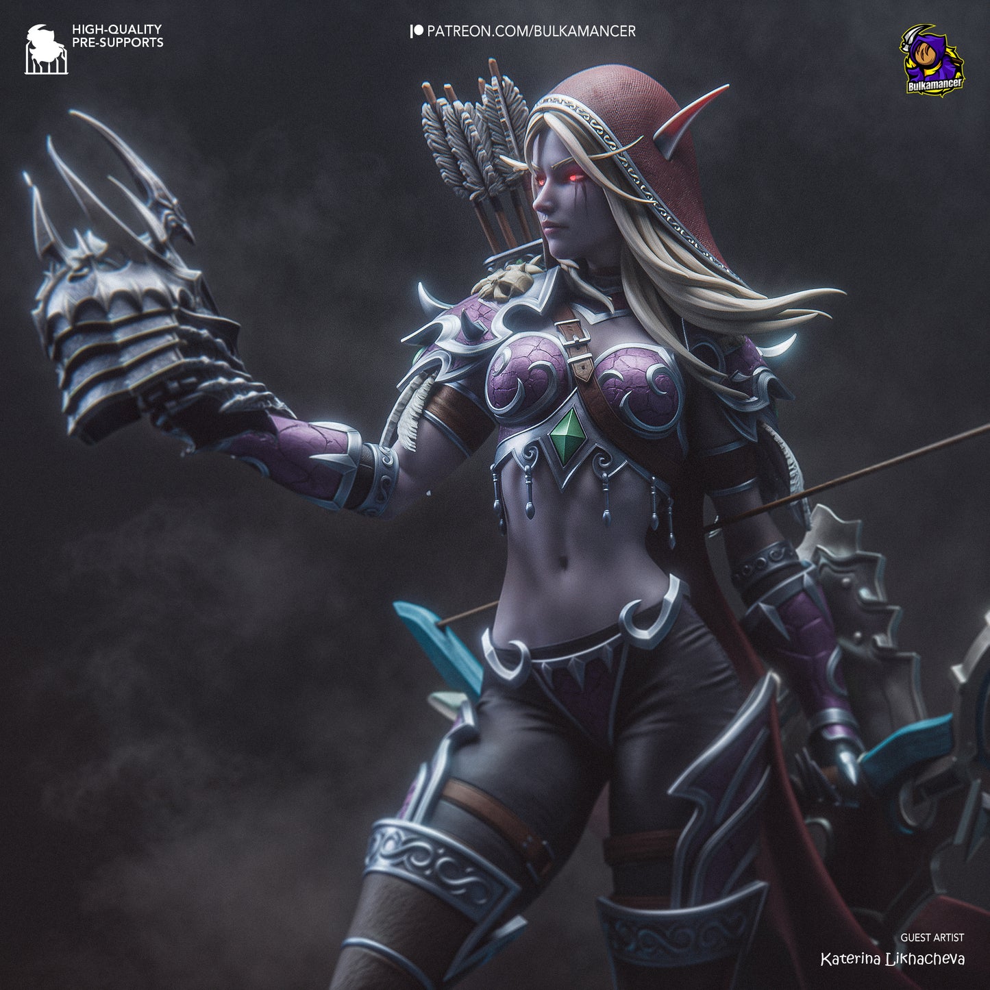 Sylvanas Windrunner | 11-Inch Resin Model Kit | DIY World of Warcraft Banshee Queen