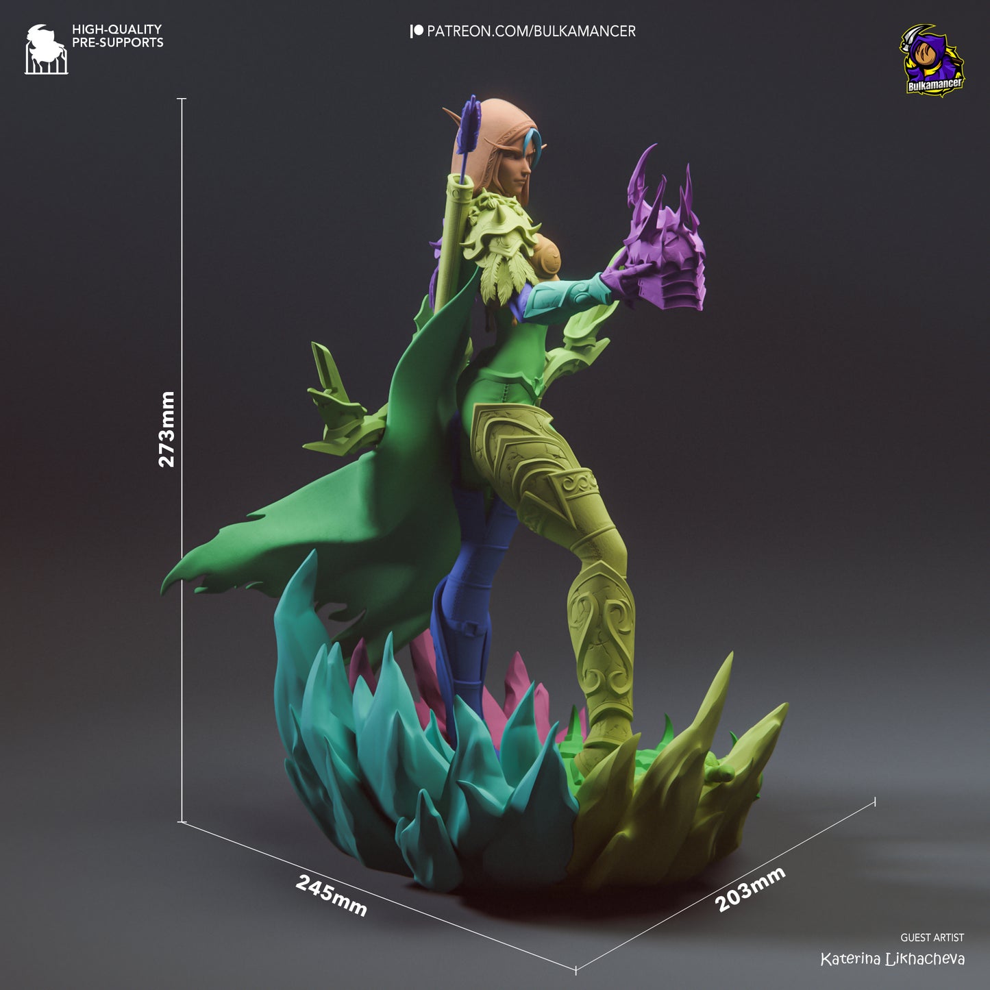 Sylvanas Windrunner | 11-Inch Resin Model Kit | DIY World of Warcraft Banshee Queen
