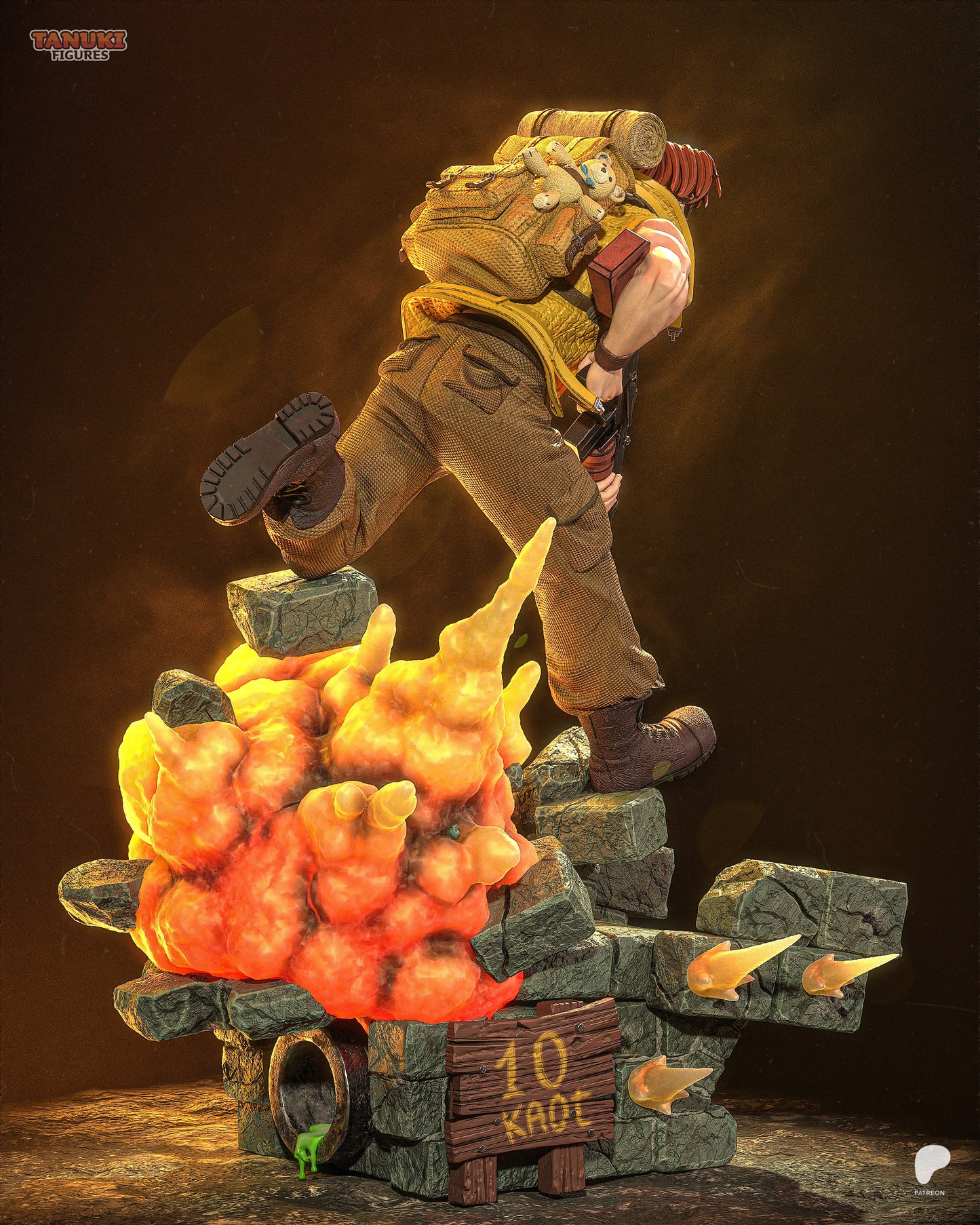 Tarma Roving | Resin Model or Bust Kit | Metal Slug Peregrine Falcon Squad Ace