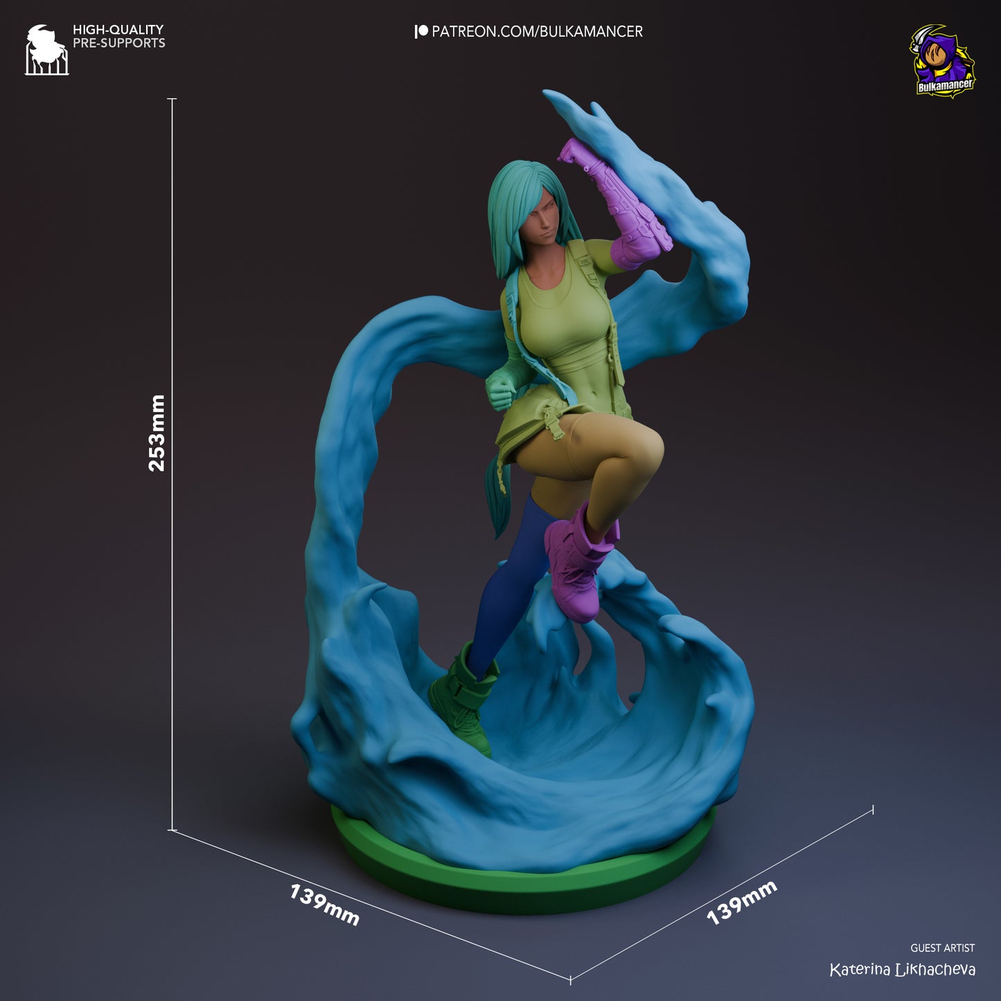 Tifa Lockhart | 10-Inch Resin Model Kit | Final Fantasy VII Martial Artist
