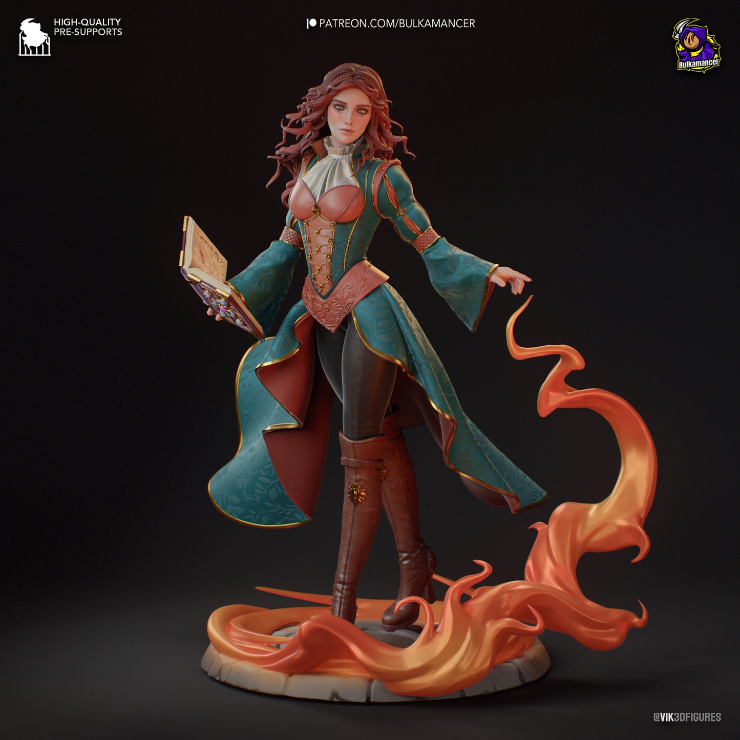 Triss Merigold | 9.5-Inch Resin Model Kit | Witcher Sorceress of Temeria
