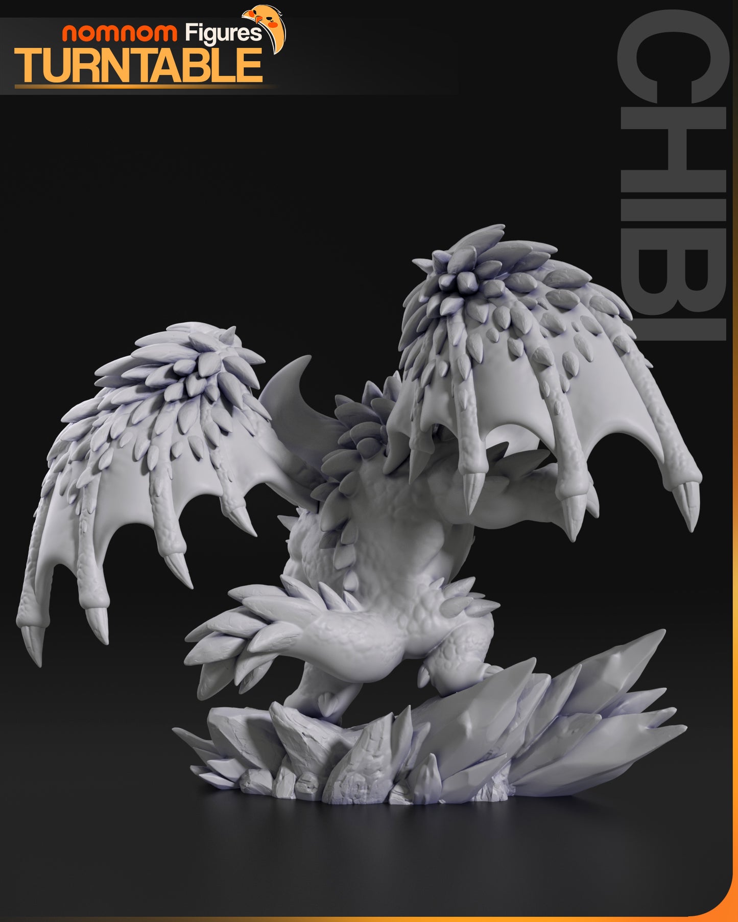Chibi Nergigante | 3-Inch Resin Model Kit | Monster Hunter Elder Dragon Slayer