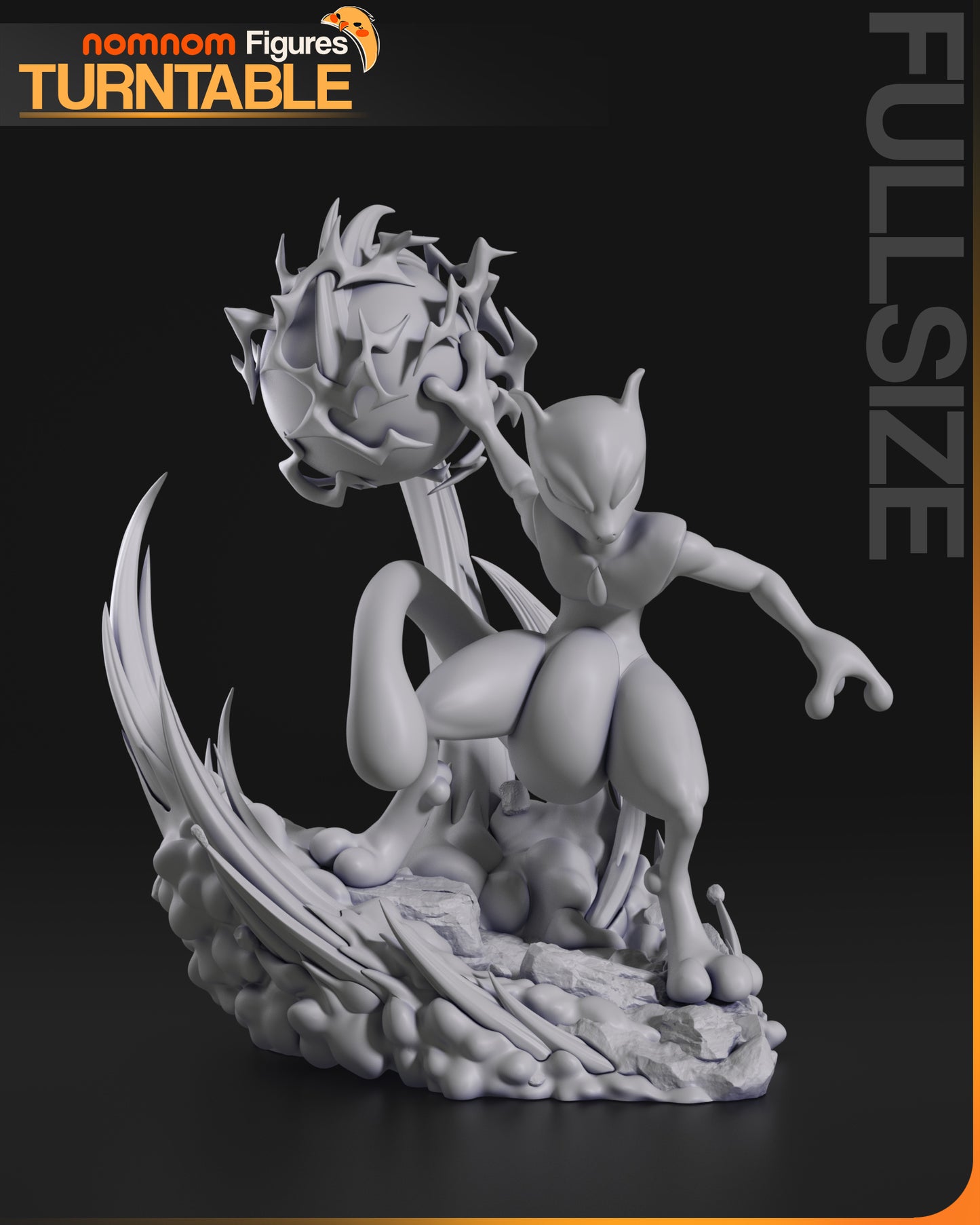 Mewtwo | Resin Model or Bust Kit | Pokémon Psychic Legendary