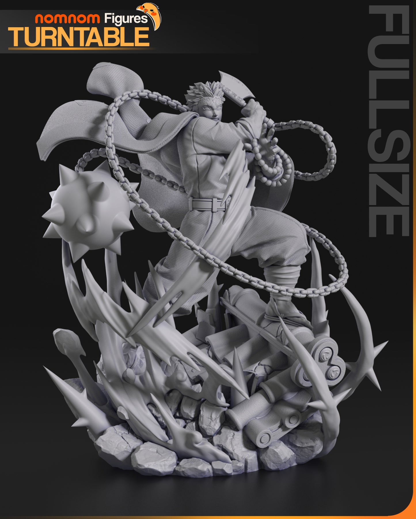 Gyomei Himejima | Resin Model or Bust Kit | Demon Slayer Stone Hashira