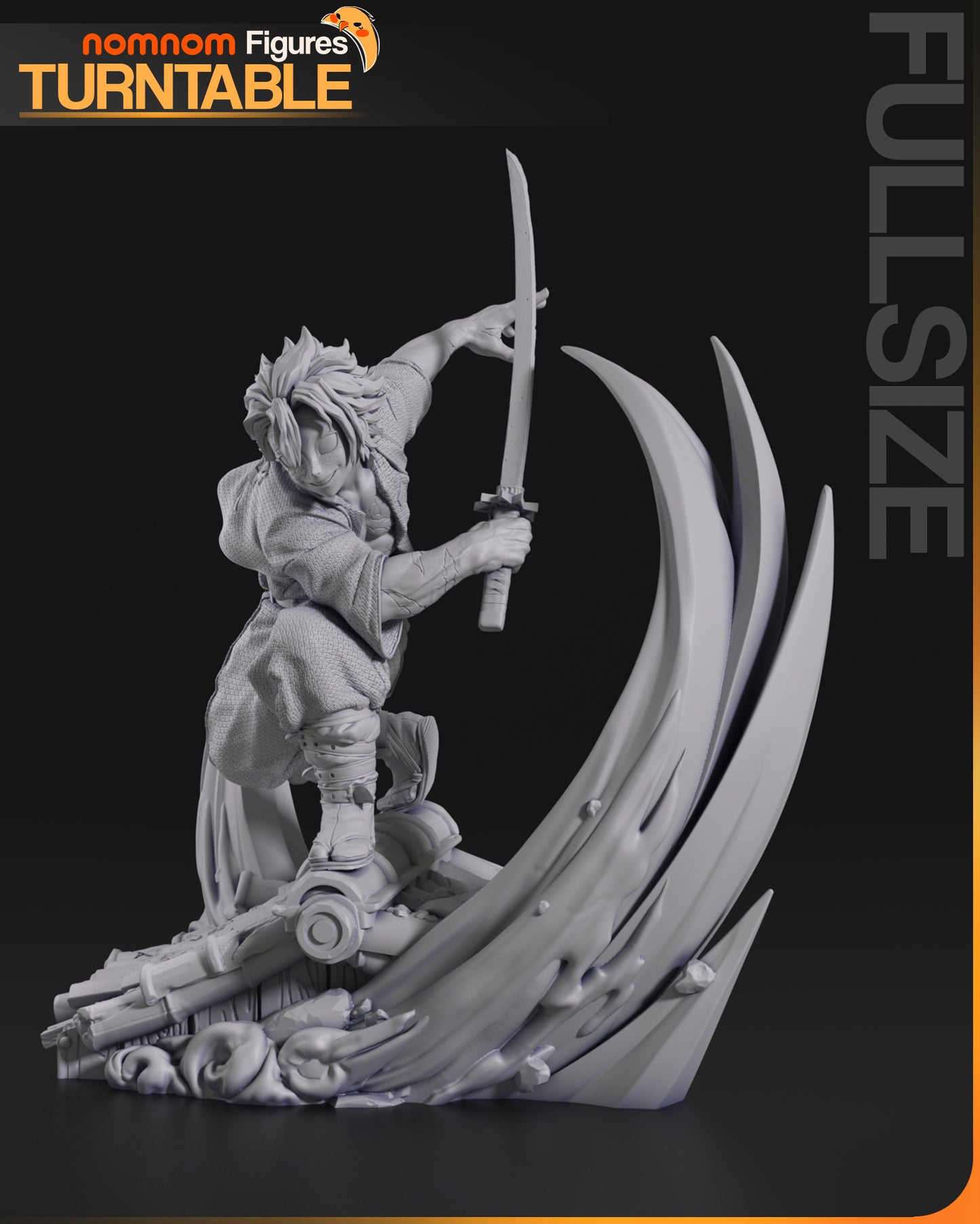 Sanemi Shinazugawa | Resin Model or Bust Kit | Demon Slayer Wind Hashira