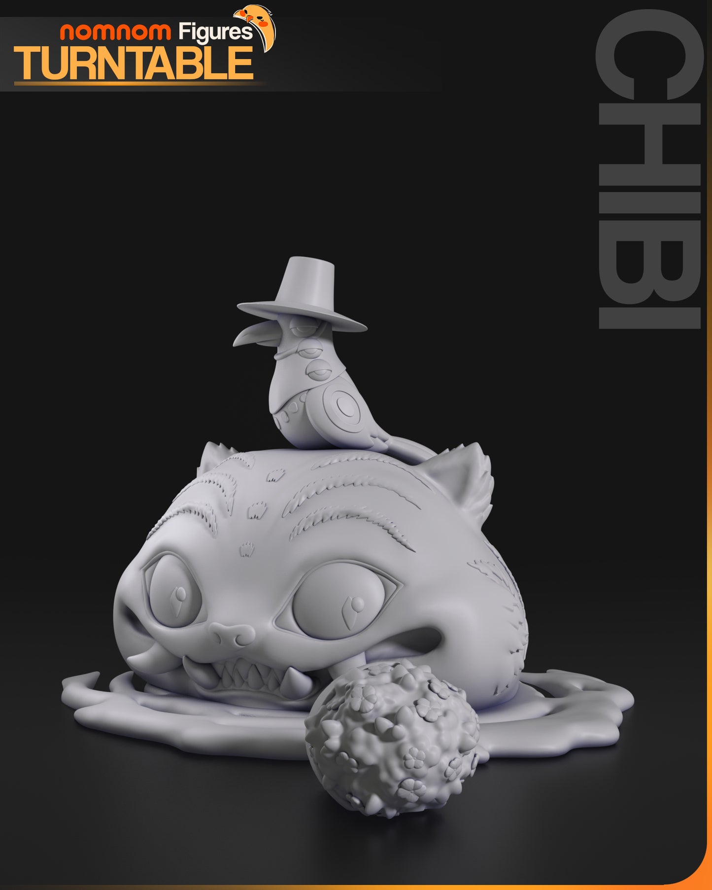 Chibi Derpy Tiger | 4.5-Inch Resin Model Kit | K Pop Demon Hunters Minhwa Tiger