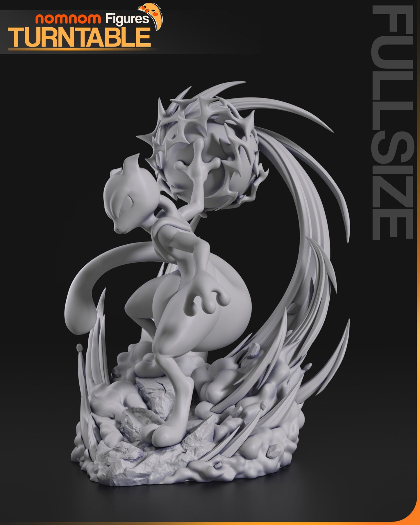 Mewtwo | Resin Model or Bust Kit | Pokémon Psychic Legendary