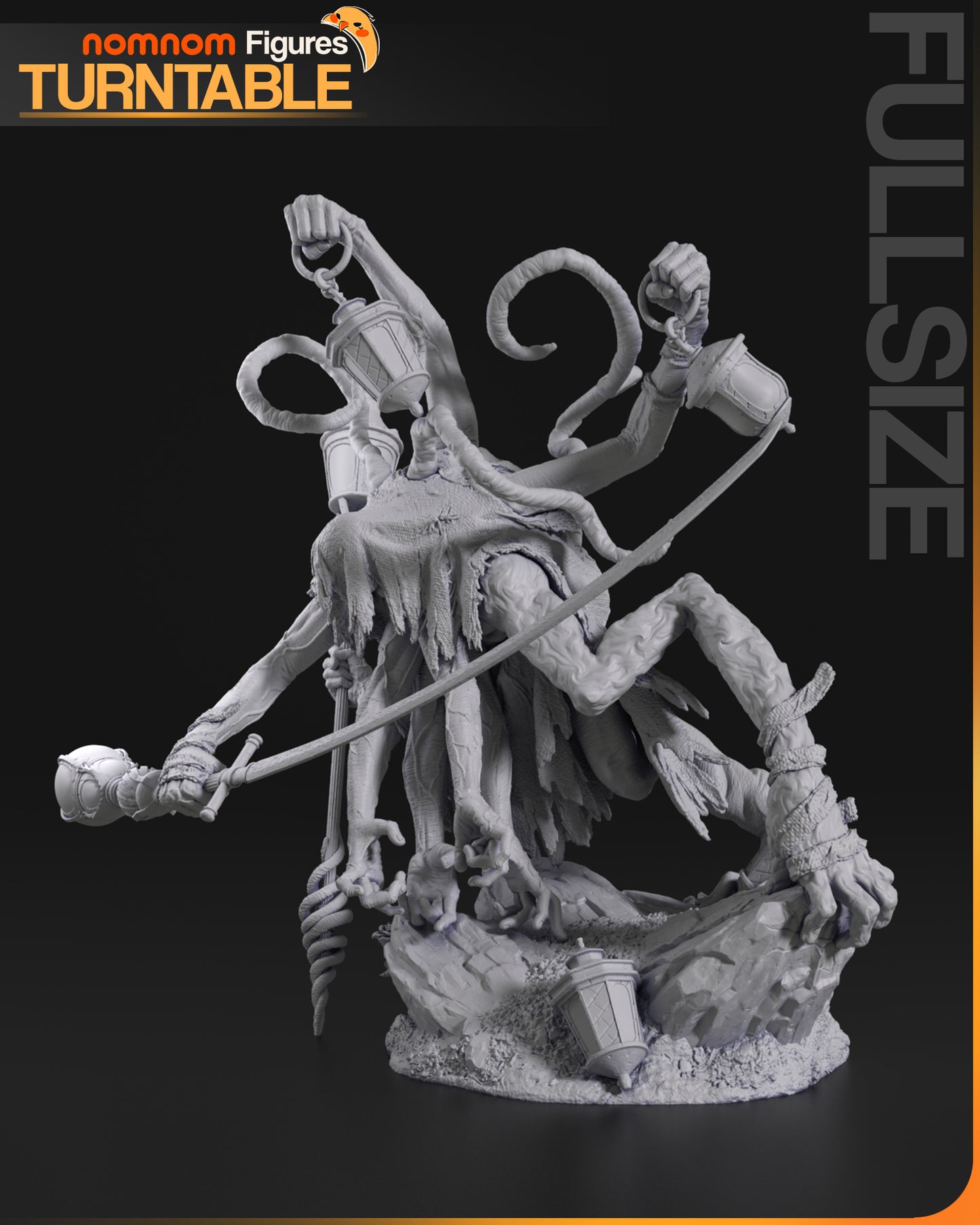 Lampmaster | Resin Model Kit | Clair Obscur: Expedition 33 Boss of Stone Wave Cliffs
