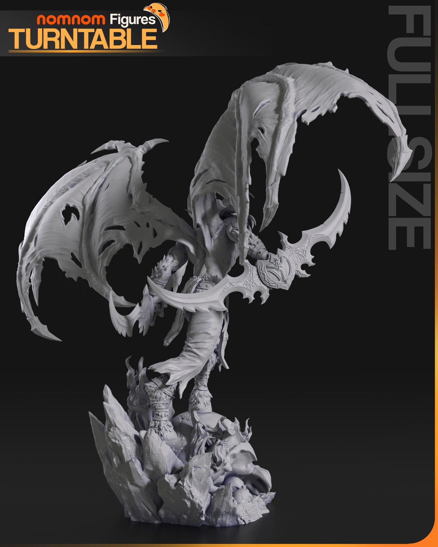 Illidan Stormrage | 11.5-Inch Resin Model Kit | DIY World of Warcraft Demon Hunter