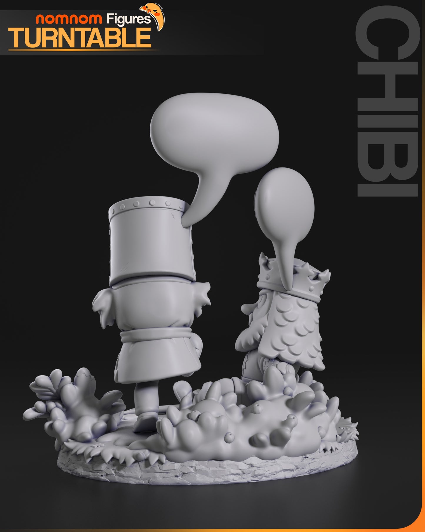 Black Knight vs King Arthur | 3.5-Inch Resin Model Kit | Chibi Holy Grail