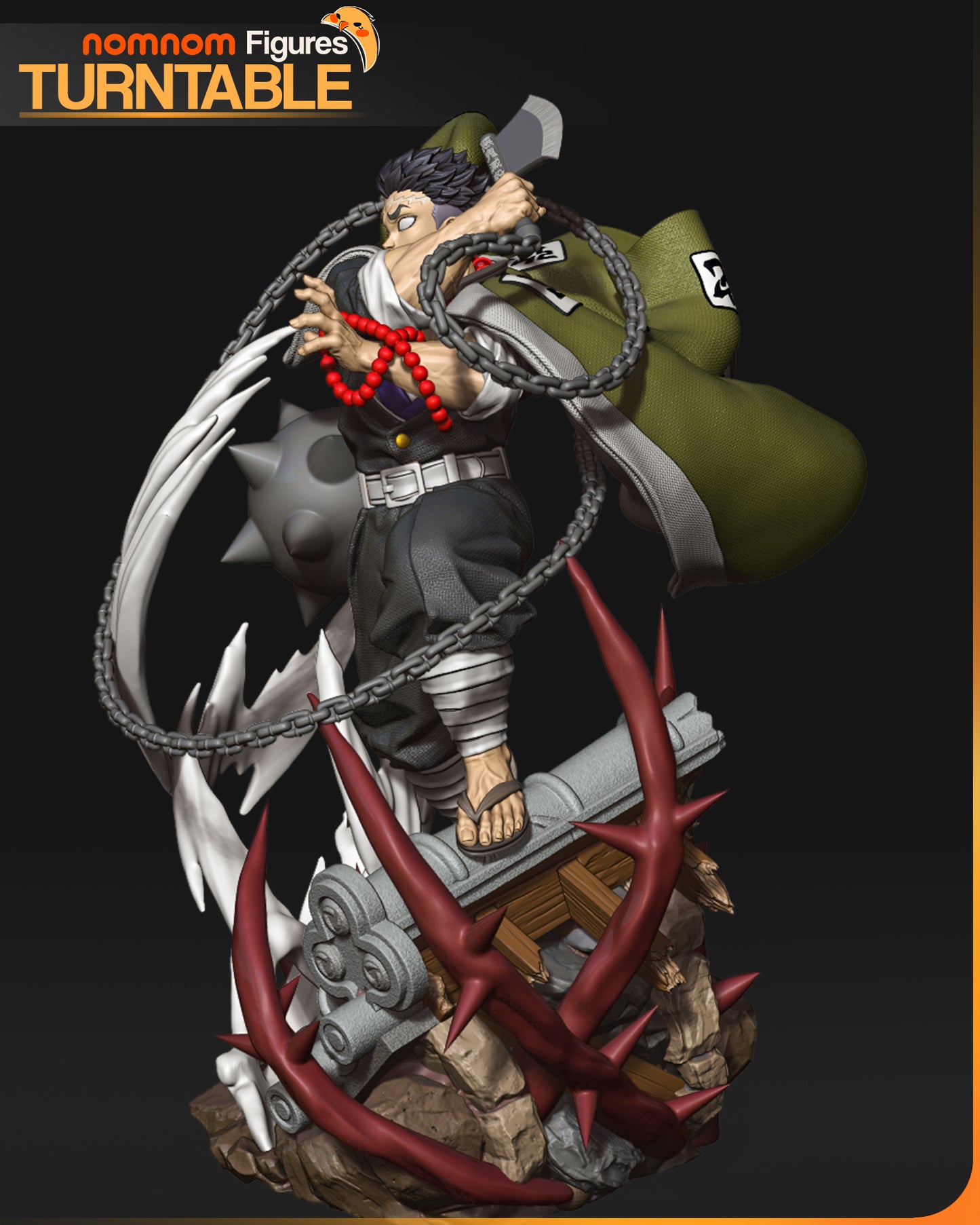 Gyomei Himejima | Resin Model or Bust Kit | Demon Slayer Stone Hashira