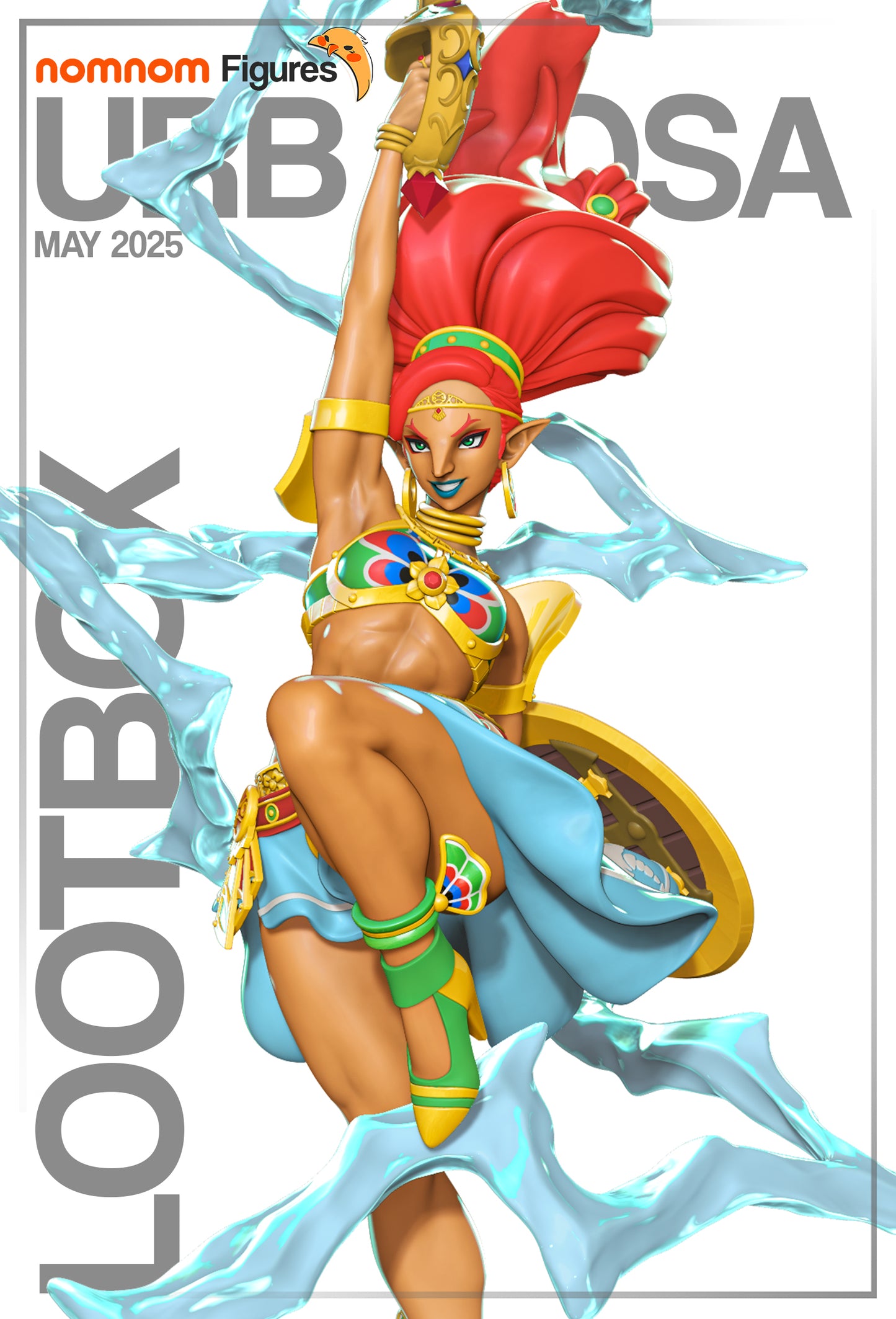Urbosa | 13" Resin Model Kit | DIY Legend of Zelda Gerudo Champion