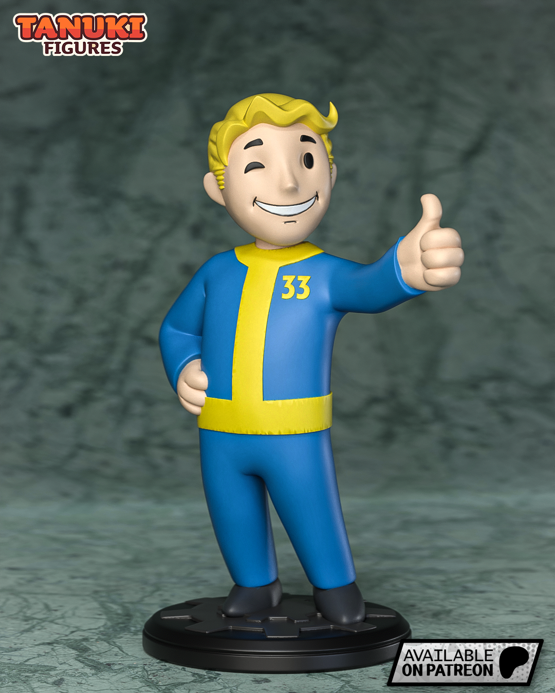Vault Boy | 3-Inch Resin Model Kit | Fallout Toon Mascot