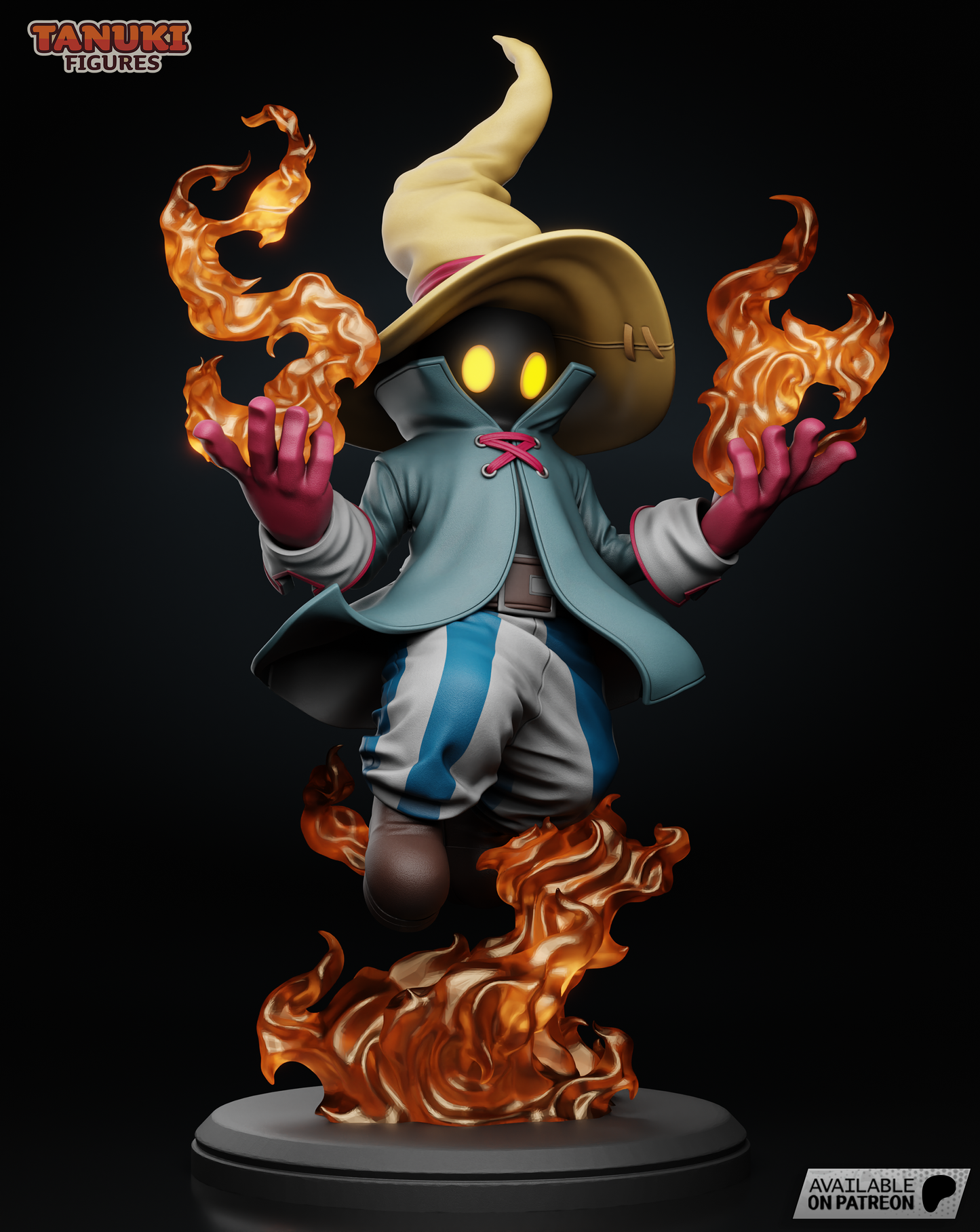 Vivi | 7.5-Inch Resin Model Kit | Final Fantasy Black Mage Awakened