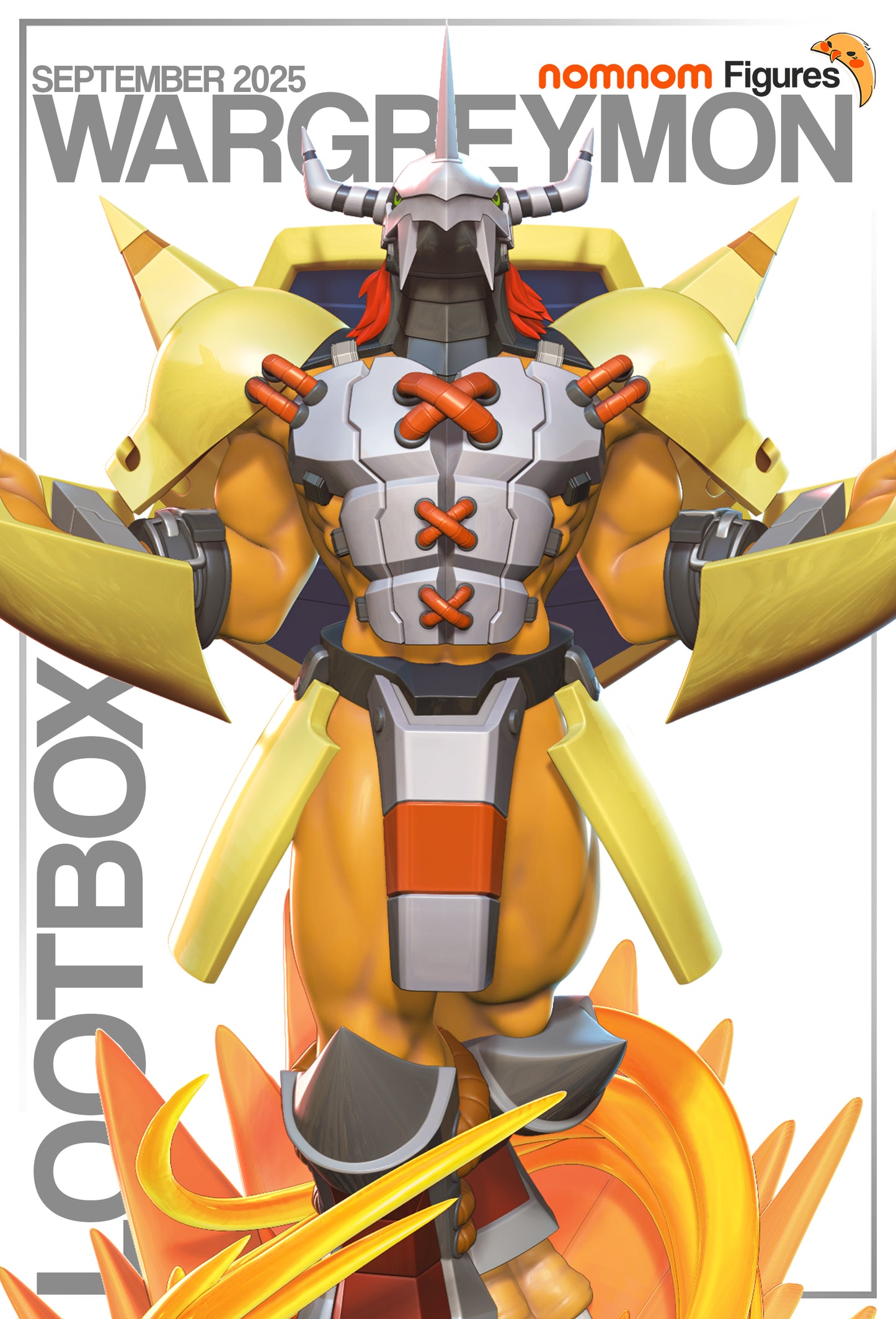 Wargreymon | 9.5-Inch Resin Model Kit | Digimon Mega Form