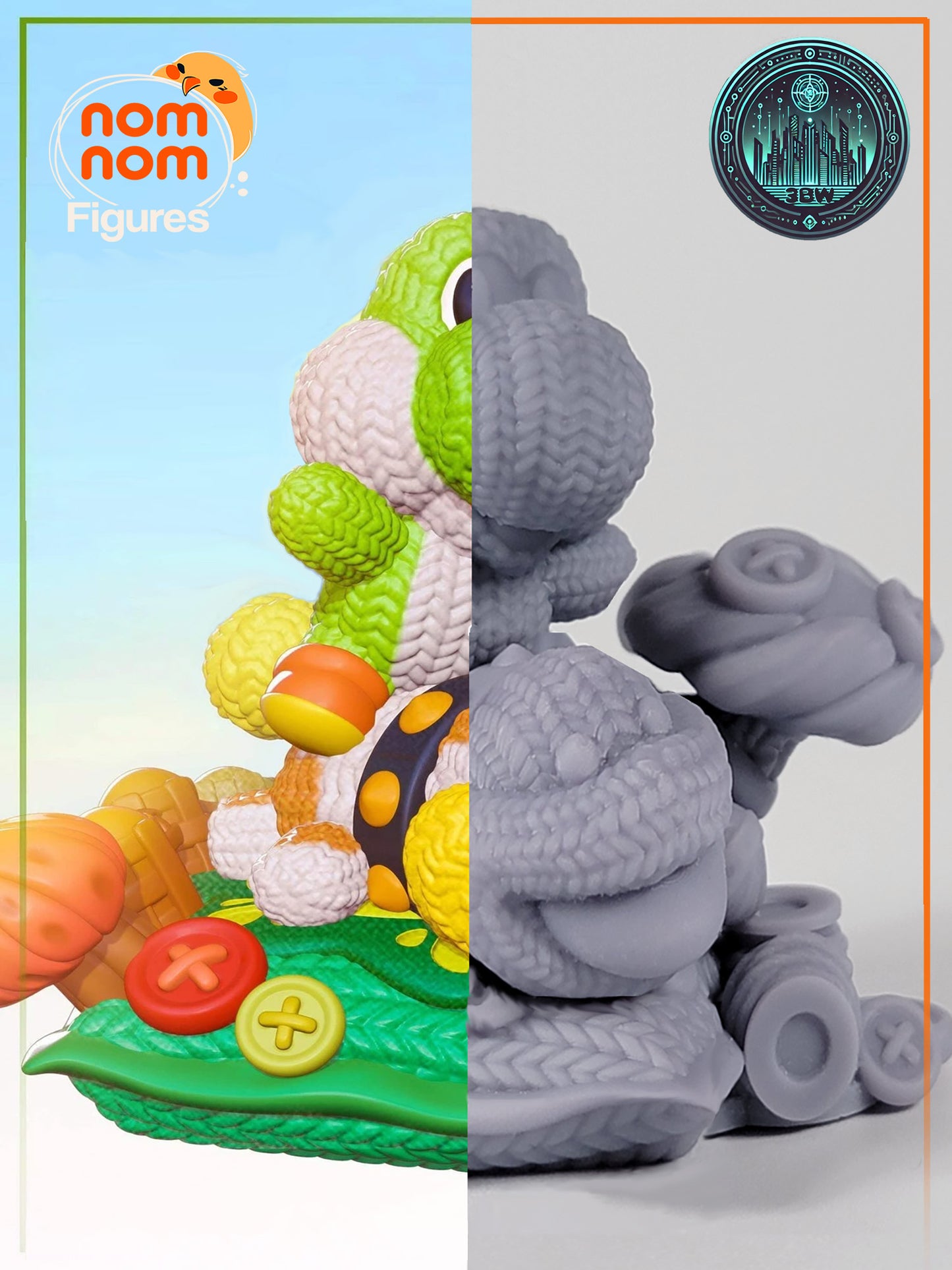 Chibi Yoshi | 2.5" Resin Model Kit | DIY Yoshi's Woolly World Adventure
