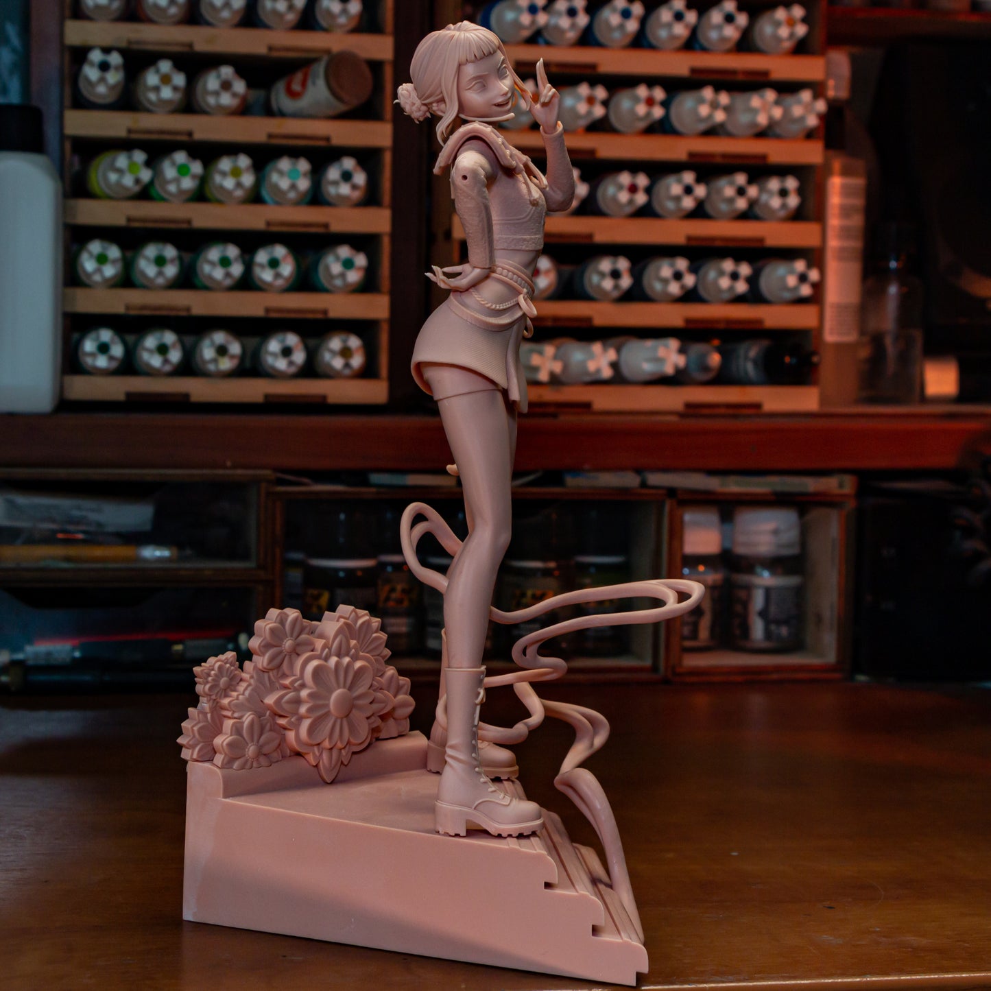 Zoey | 9-Inch Resin Model Kit | K Pop Demon Hunters Sword Fighter