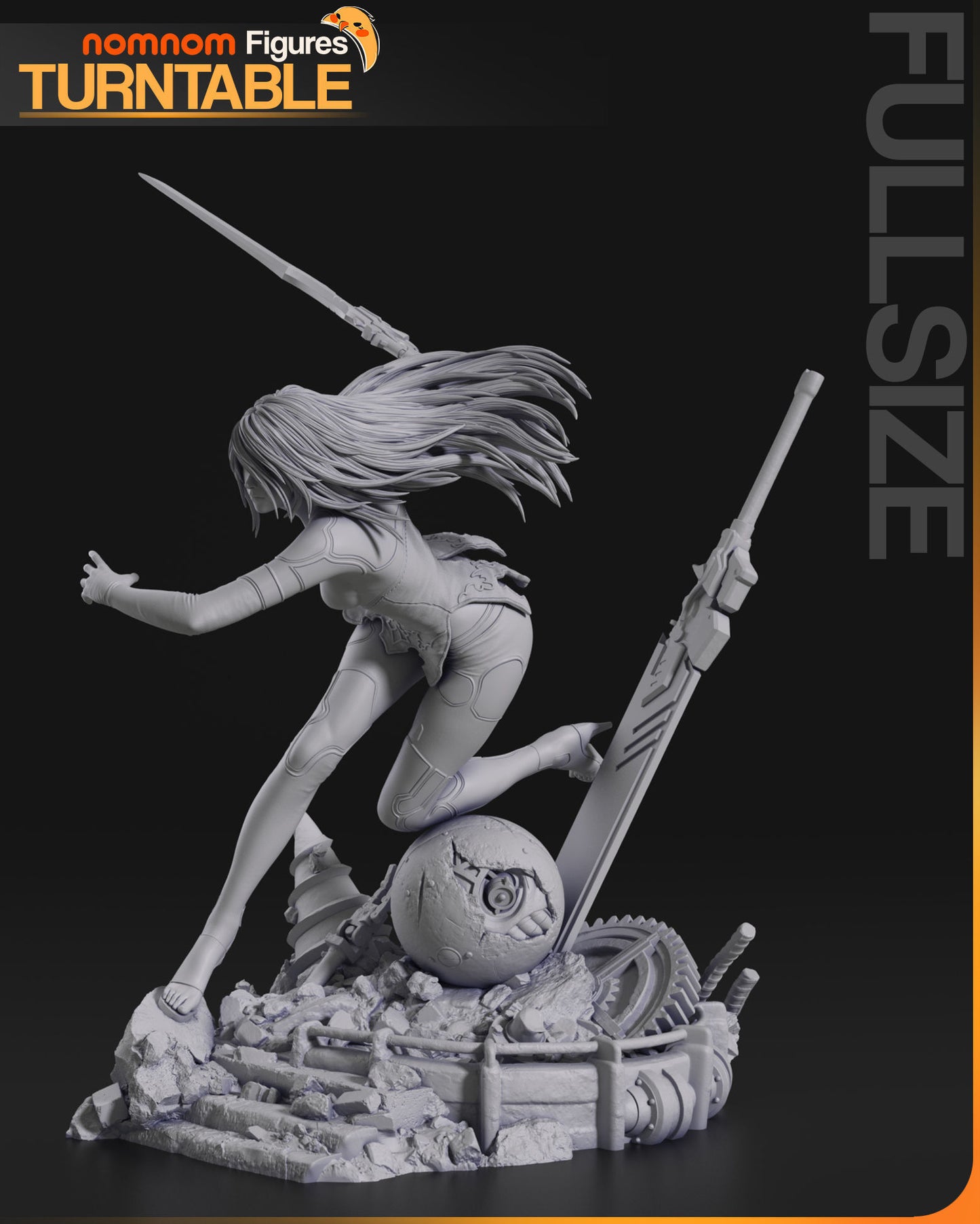 A2 | Resin Model or Bust  Kit | DIY NieR: Automata Rogue Android