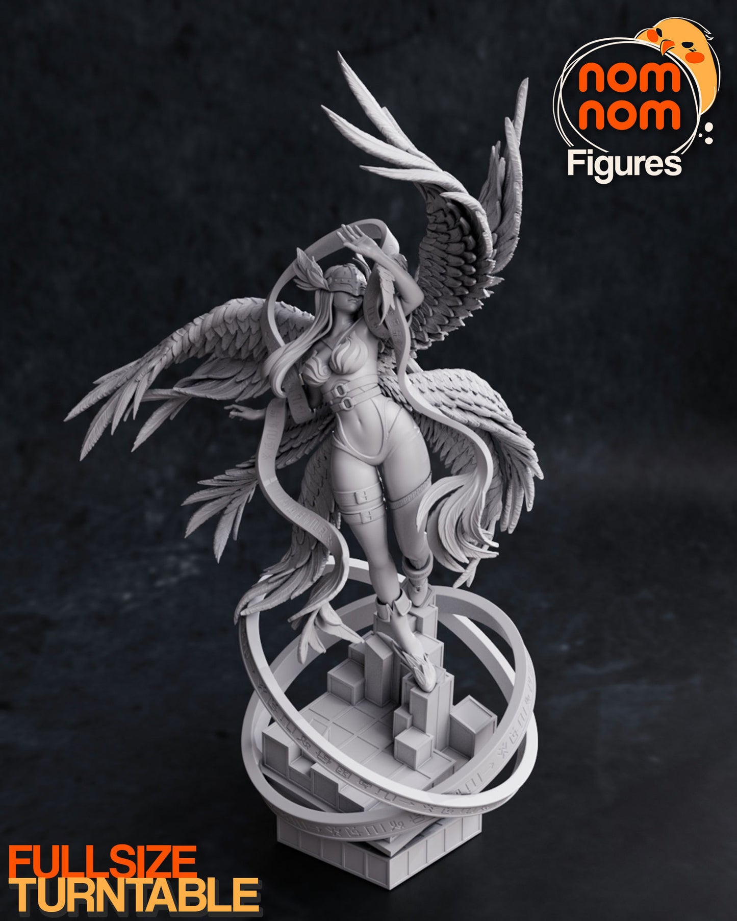 Angewomon | 12.5-Inch Resin Model Kit | DIY Digimon Ultimate Angel