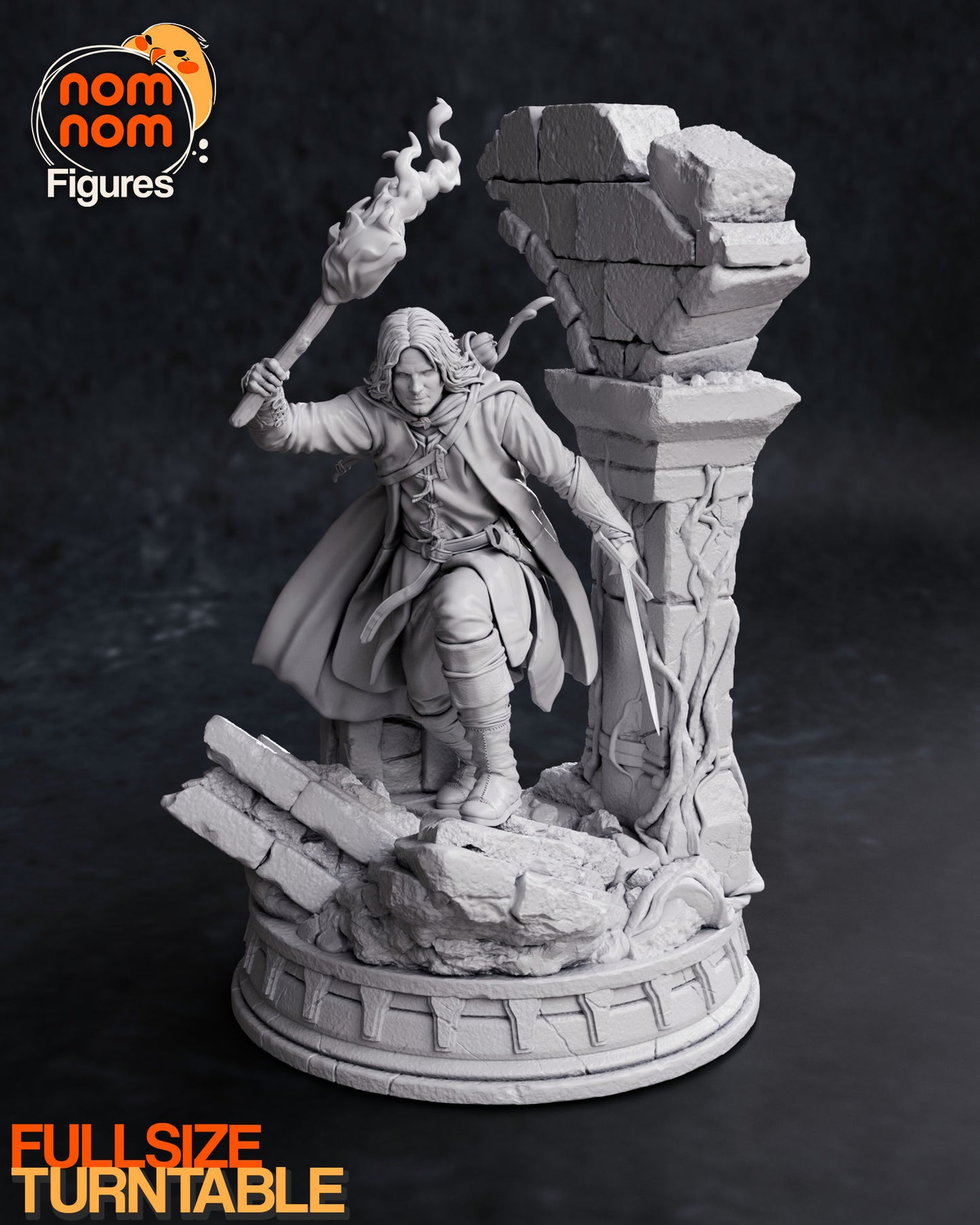 Aragorn | 10-Inch Resin Model Kit | DIY Lord of the Rings Ranger King