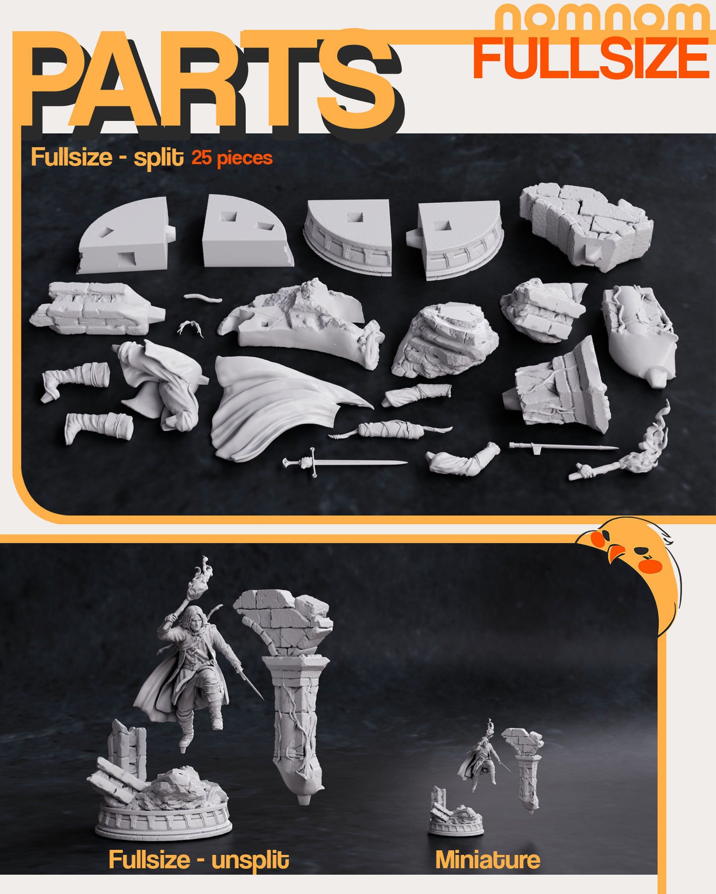 Aragorn | 10-Inch Resin Model Kit | DIY Lord of the Rings Ranger King