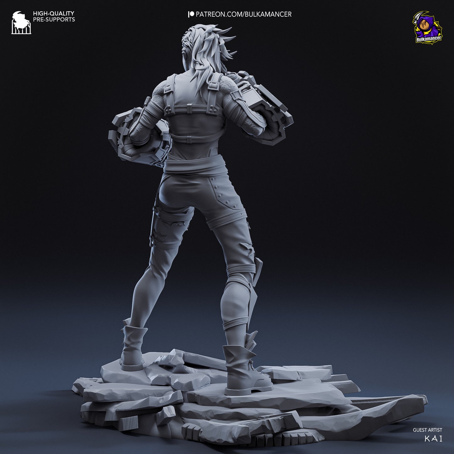 Vi | 9.5-Inch Resin Model Kit | Arcane Piltover Enforcer
