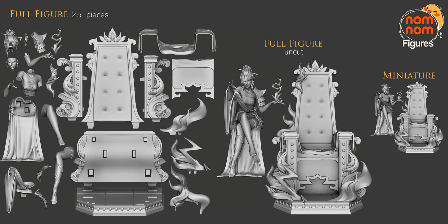 Azula | 7.5-Inch Resin Model Kit | Avatar: The Last Airbender Fire Nation Princess