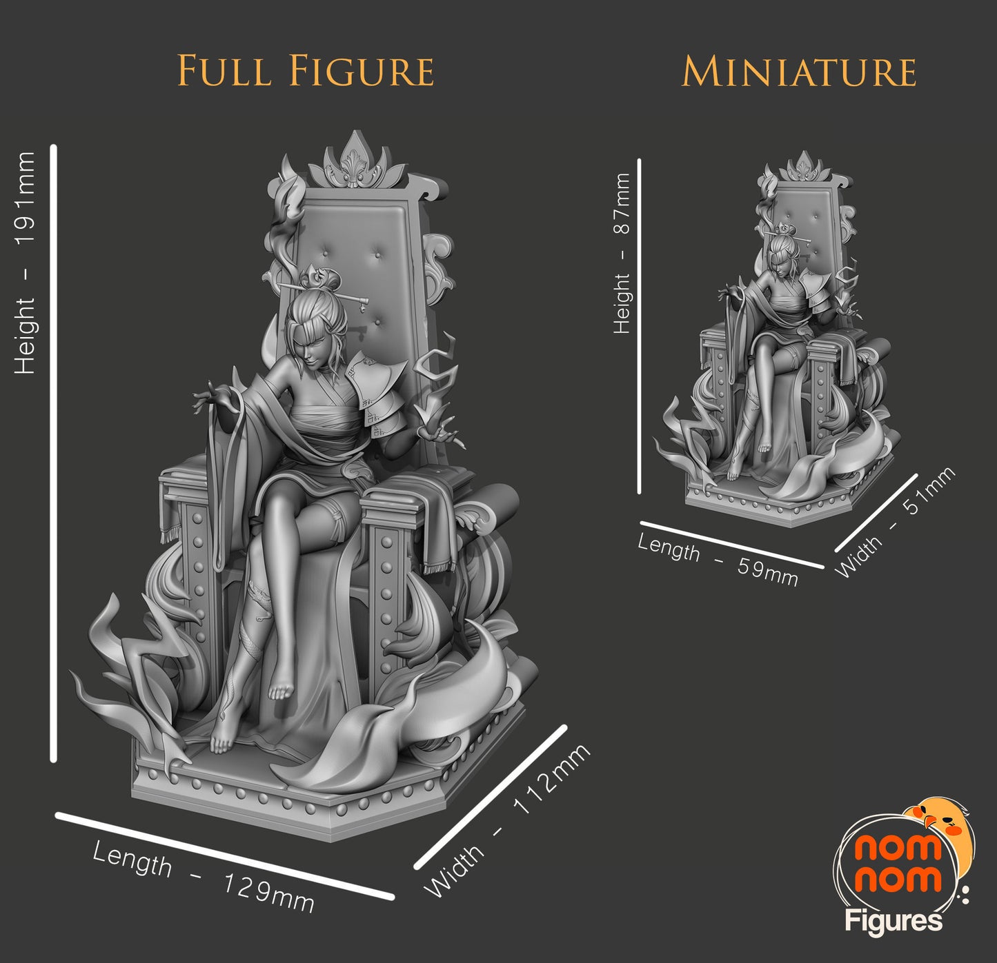 Azula | 7.5-Inch Resin Model Kit | Avatar: The Last Airbender Fire Nation Princess