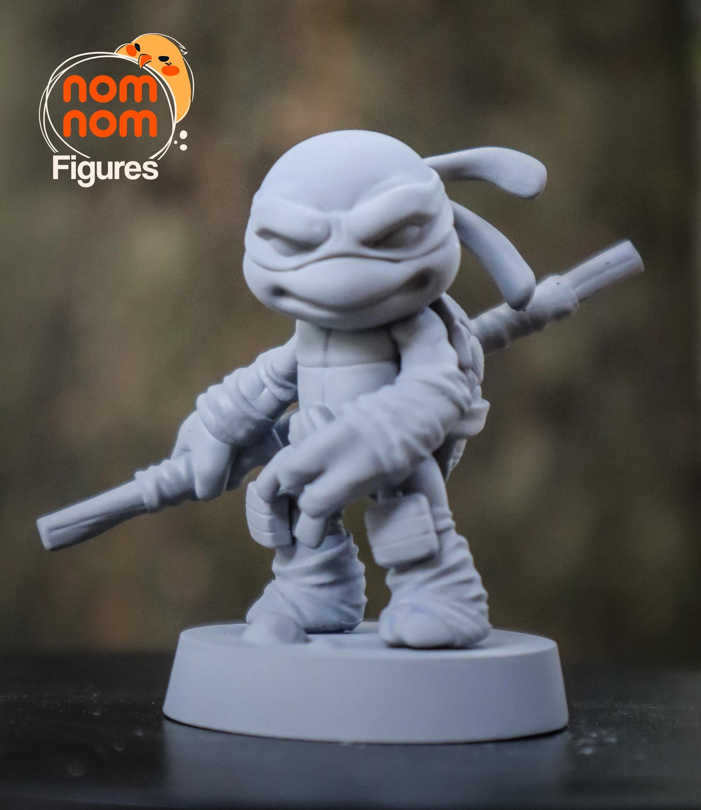 Chibi Donatello | 2-Inch Resin Model Kit | DIY TMNT Tech Turtle with Staff