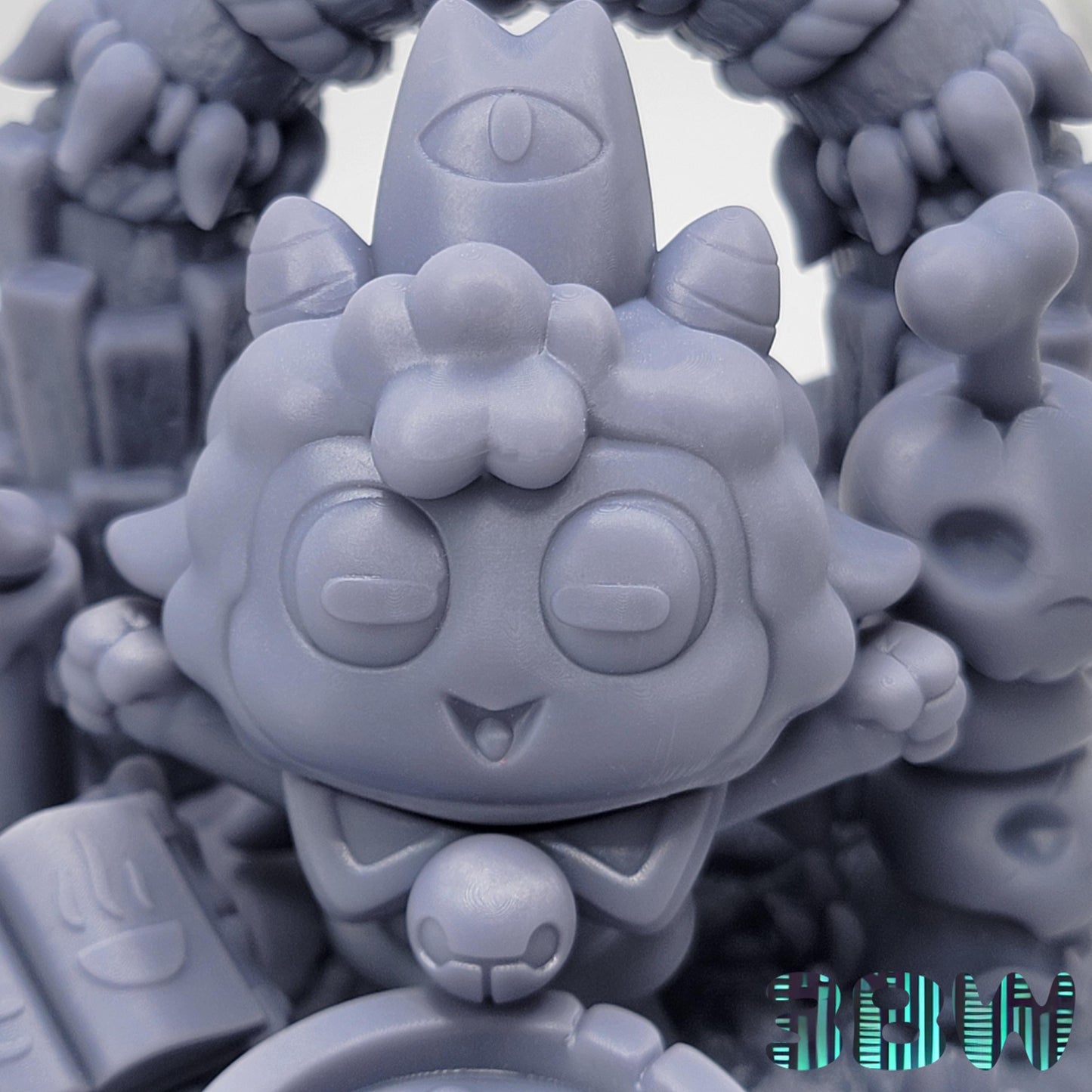 Chibi Cult of the Lamb Ritual | 4.5-Inch Resin Model Kit | Ritual Scene