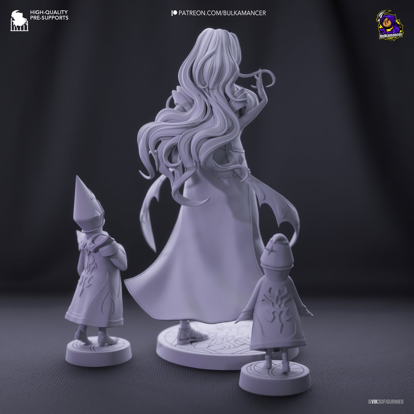 Boobamancer | 9-Inch Resin Model Kit | Unbreadable Magical Breaded Sorceress