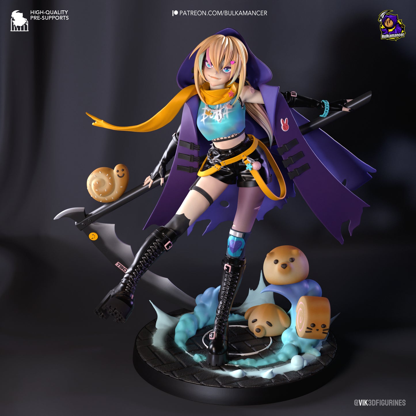 Bulka Crustreaper | 8-Inch Resin Model Kit | Unbreadable Ultimate Breaded Reaper