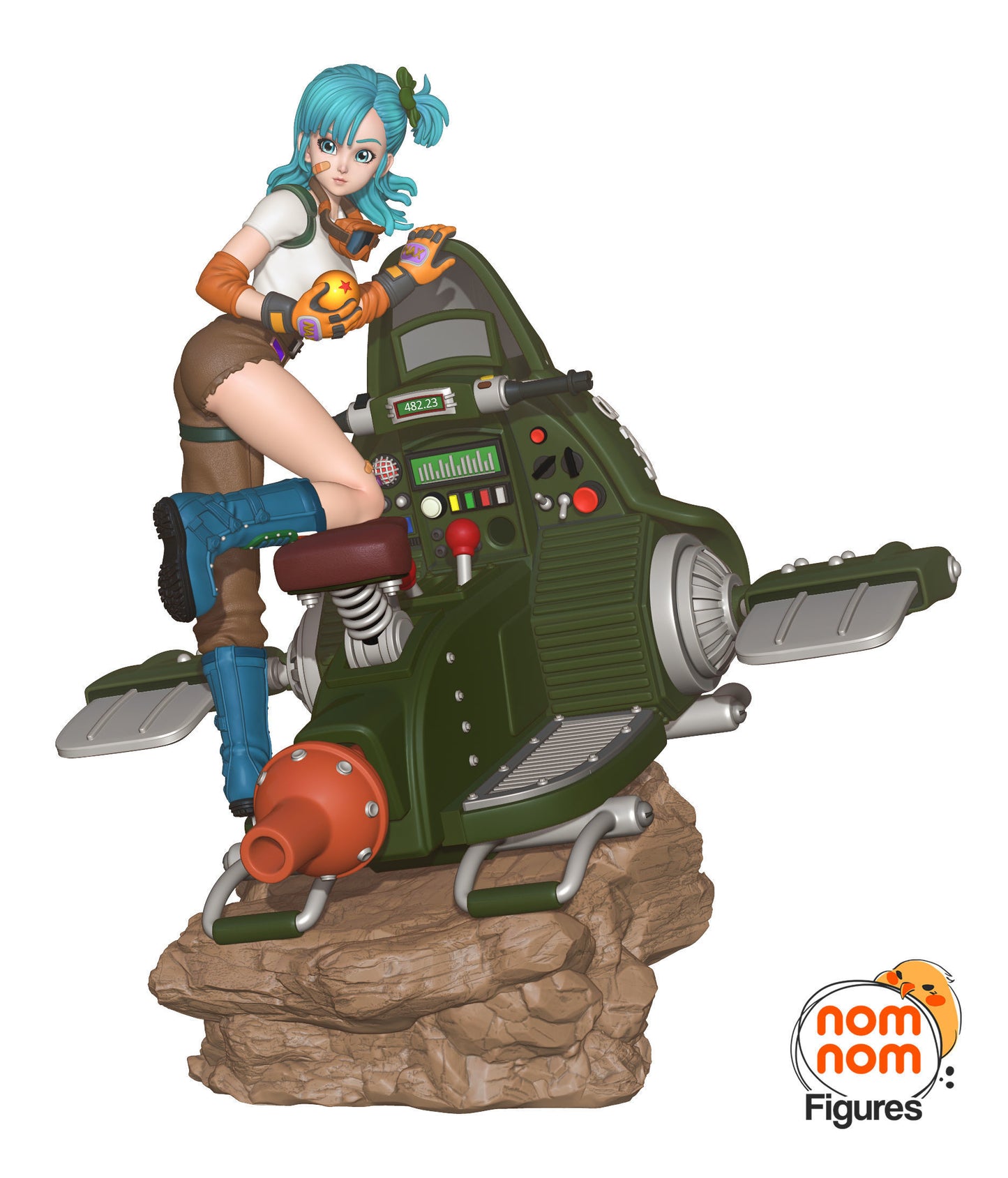 Bulma | Resin Model or Bust Kit | DIY Dragon Ball Genius Inventor